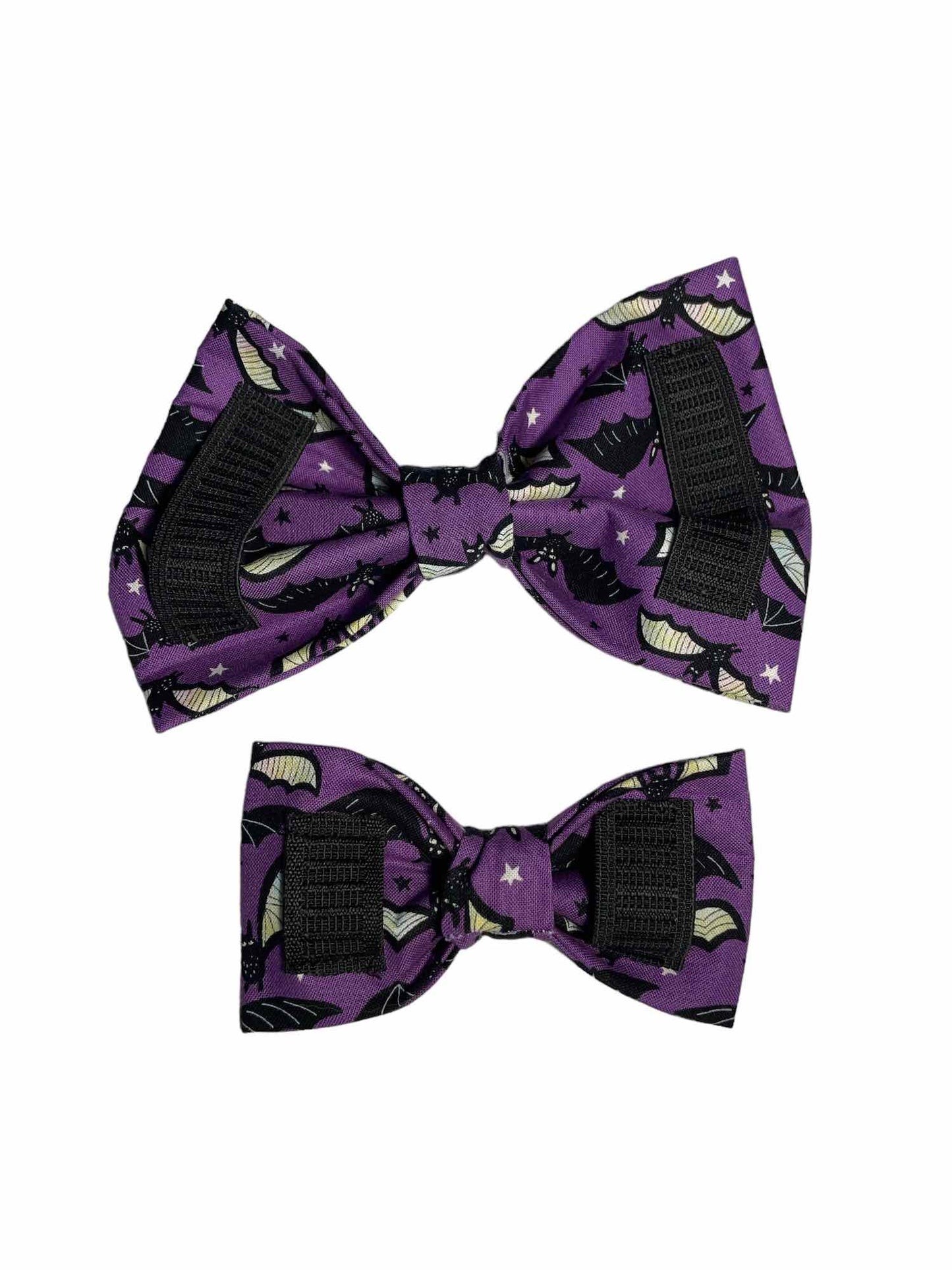 Plum Batty Glow in the Dark Dog Bow Tie
