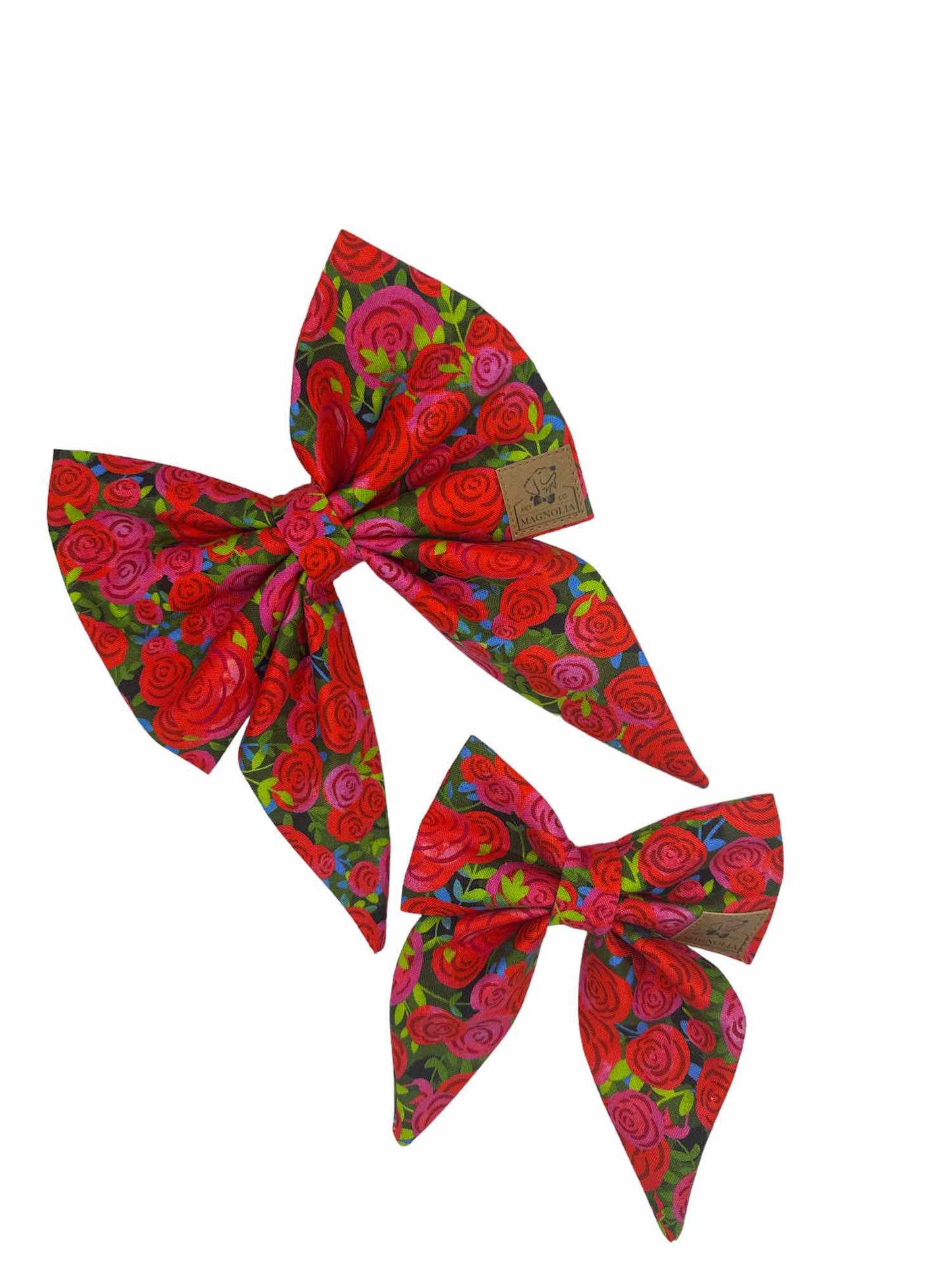 Everything is Coming Up Roses Dog Bow