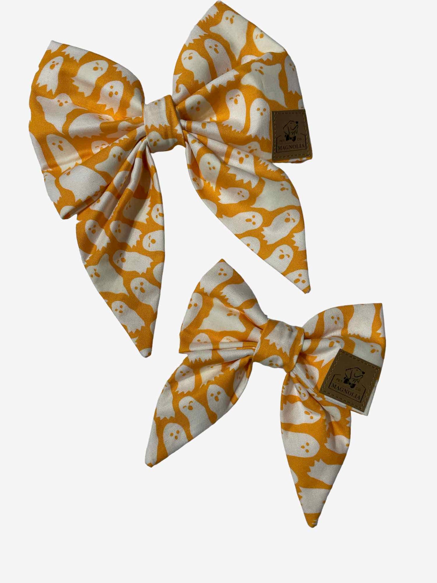 Glowing Ghosts on Orange Dog Bow