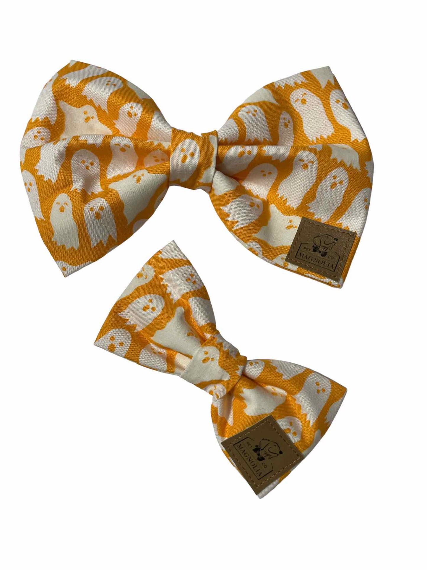 Glowing Ghosts Dog Bow Tie
