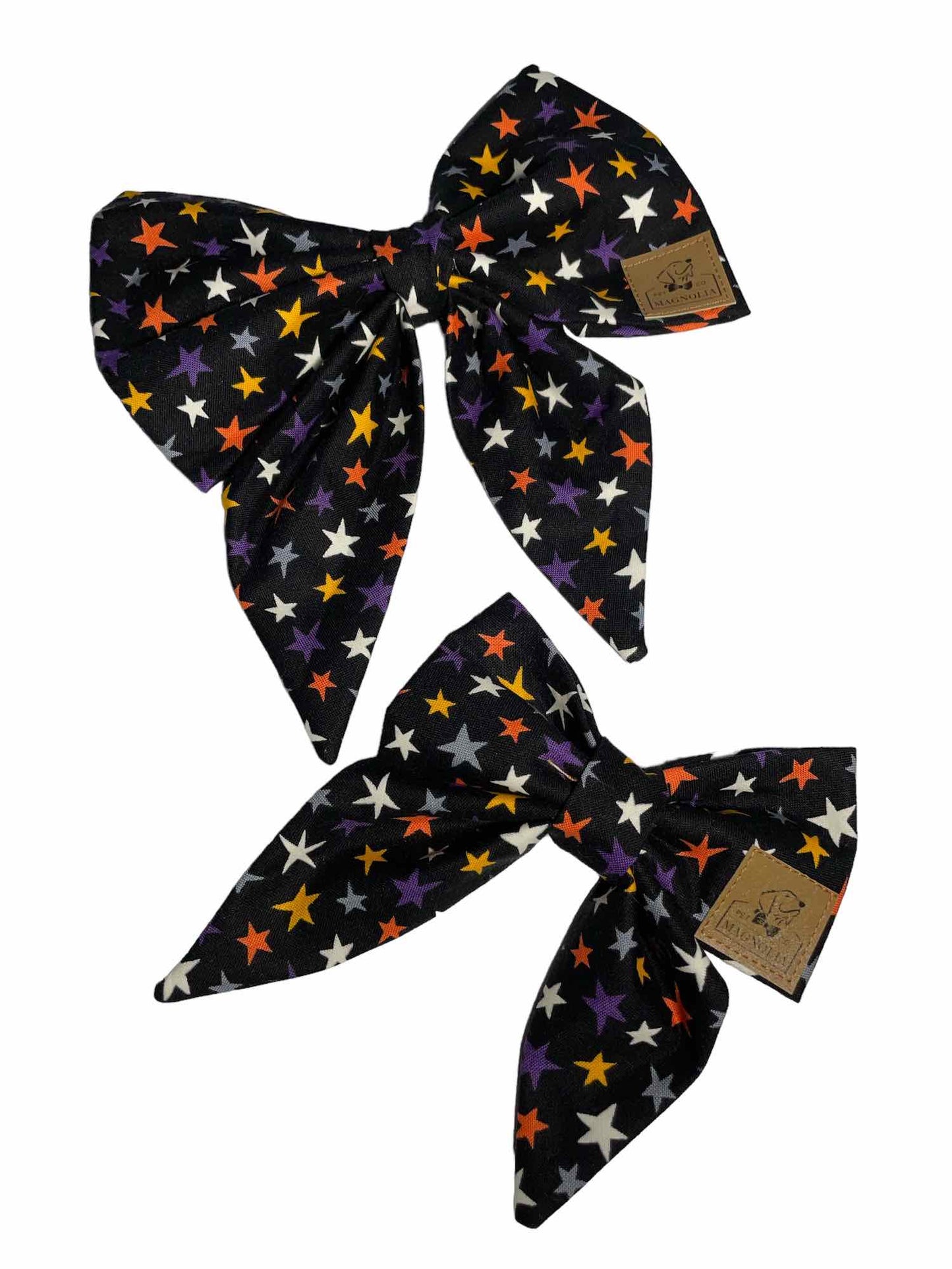 Halloween Stars Dog Bow