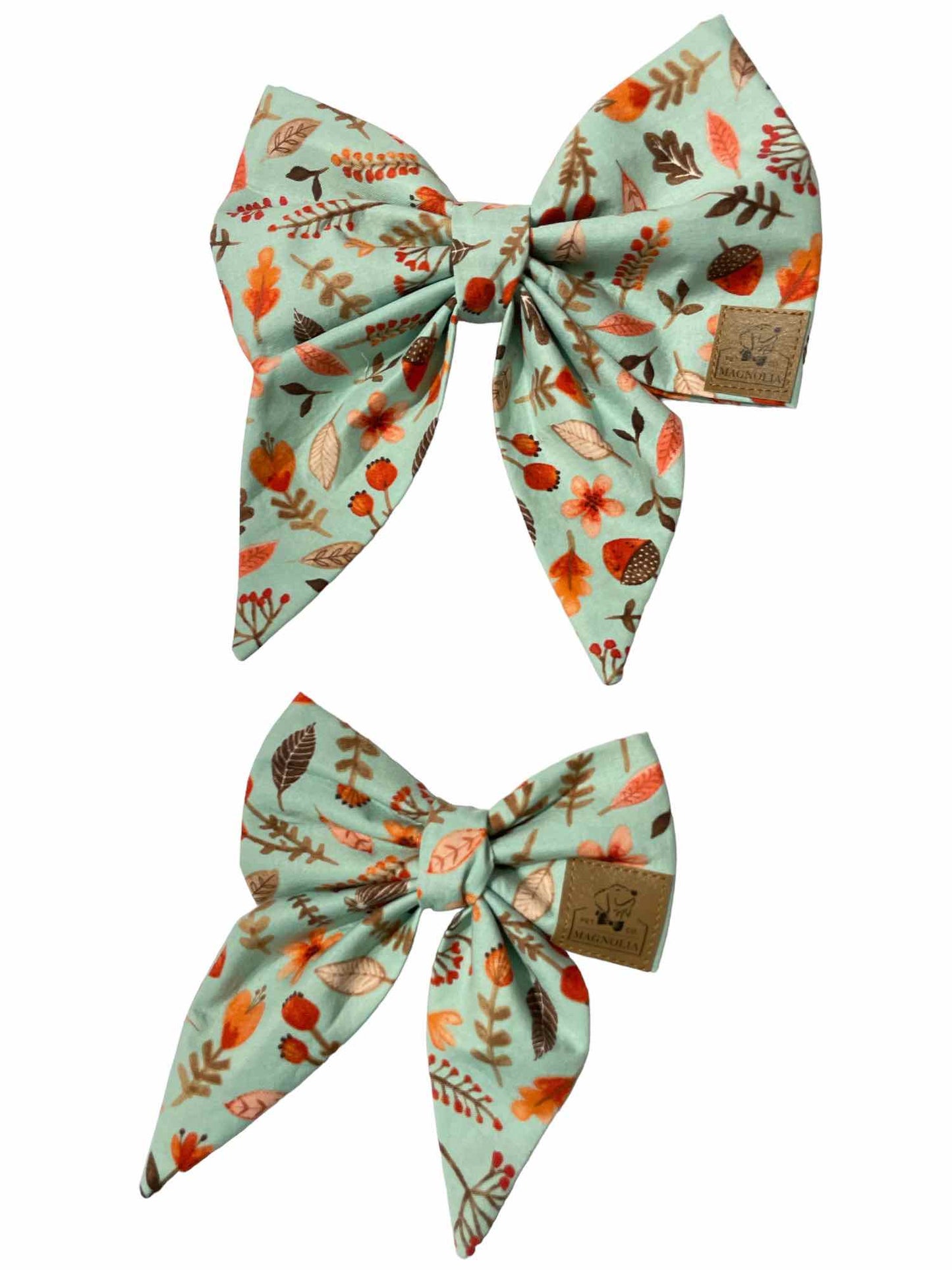 Light Blue Acorn Bow
