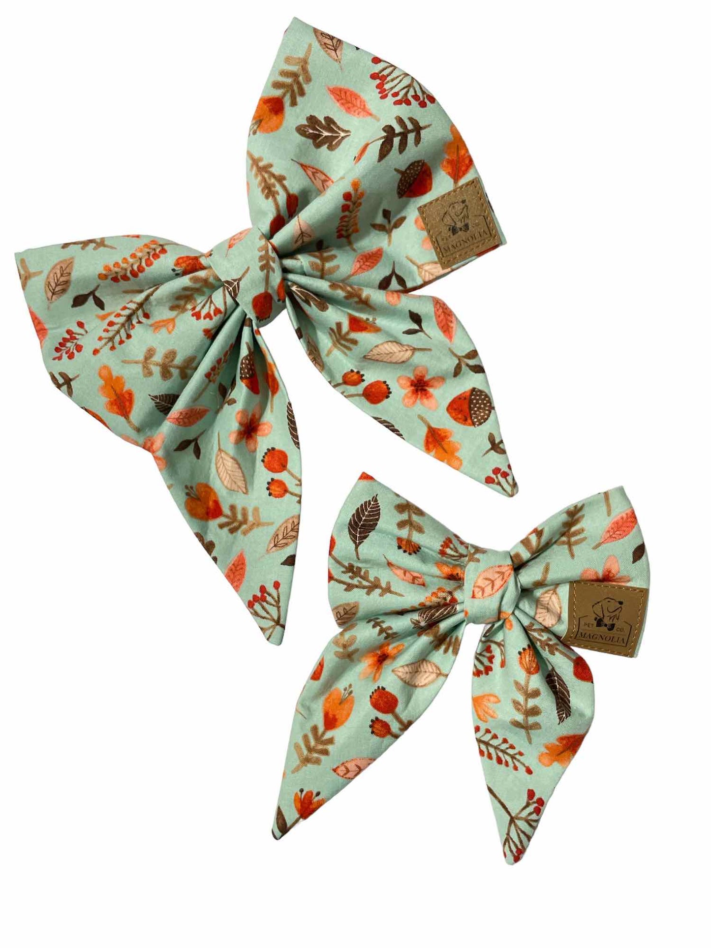 Light Blue Acorn Bow