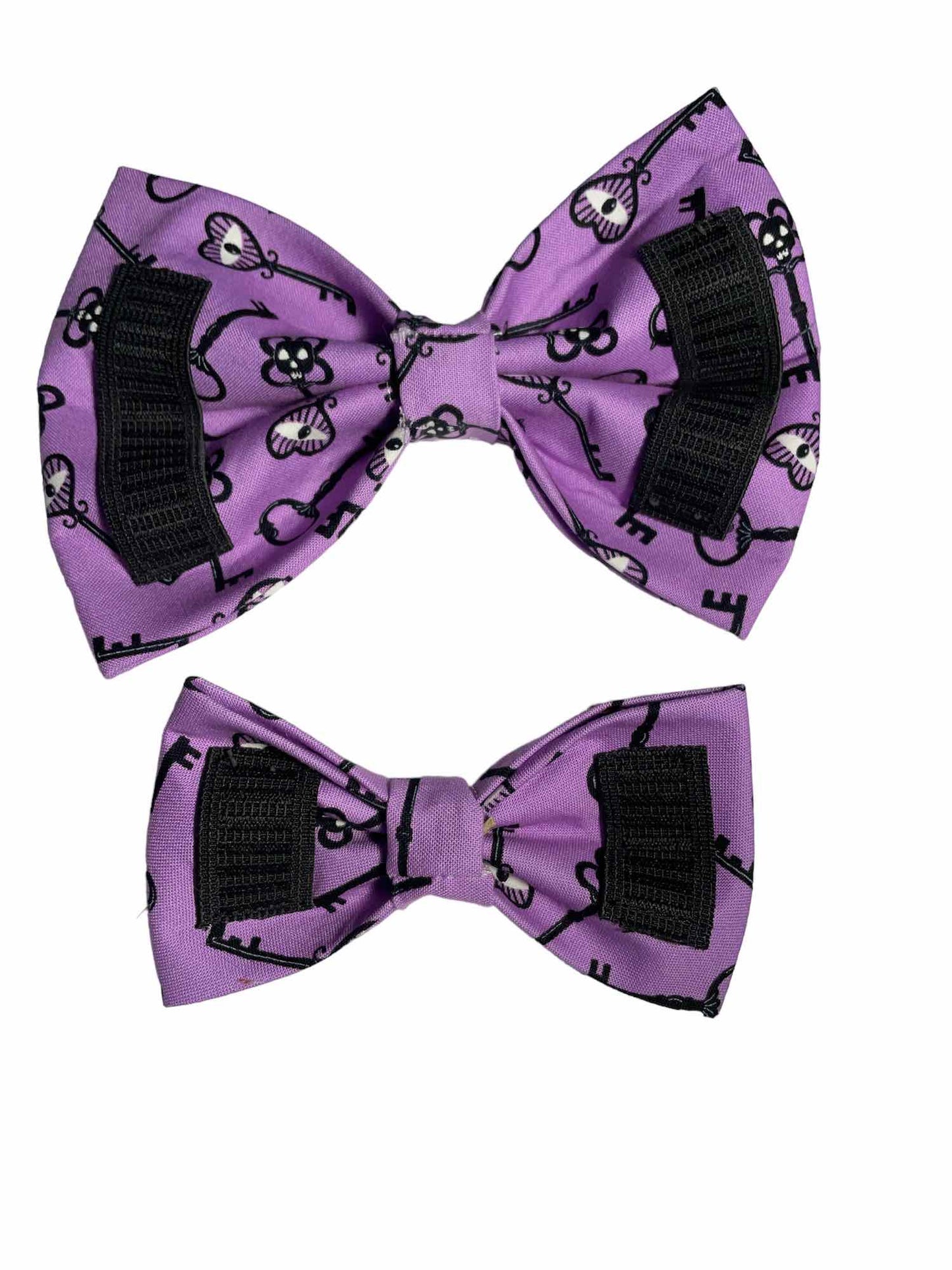 Skeleton Eye Key Dog Bow Tie (Glows in the Dark)