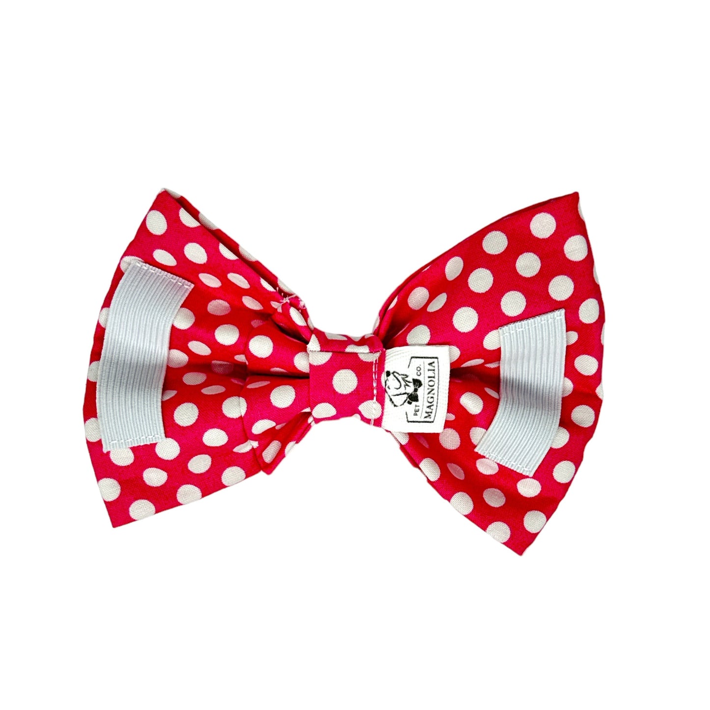 Bodacious Pink Large Polka Dot Bow Tie