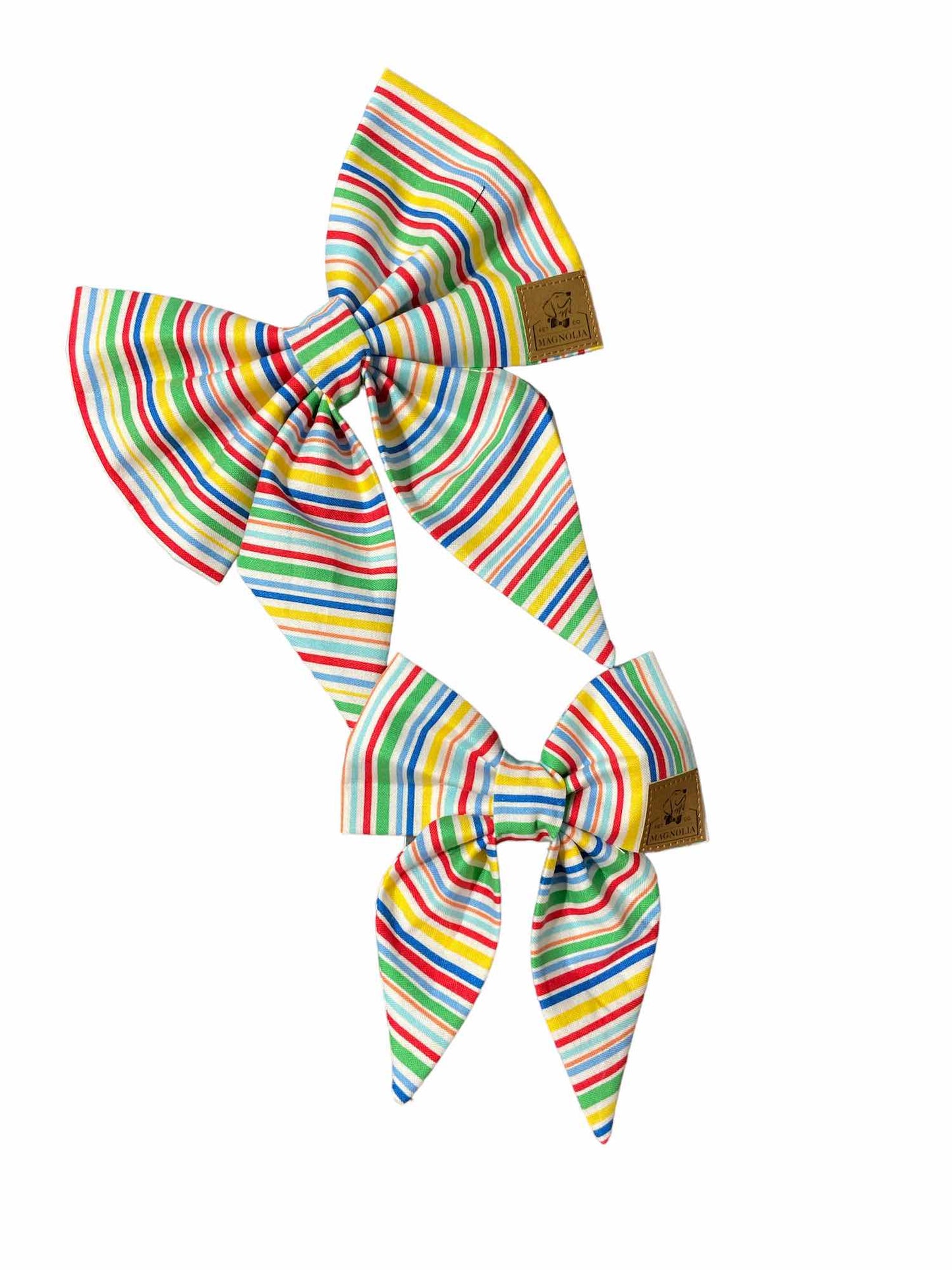 Bright Stripe Dog Bow