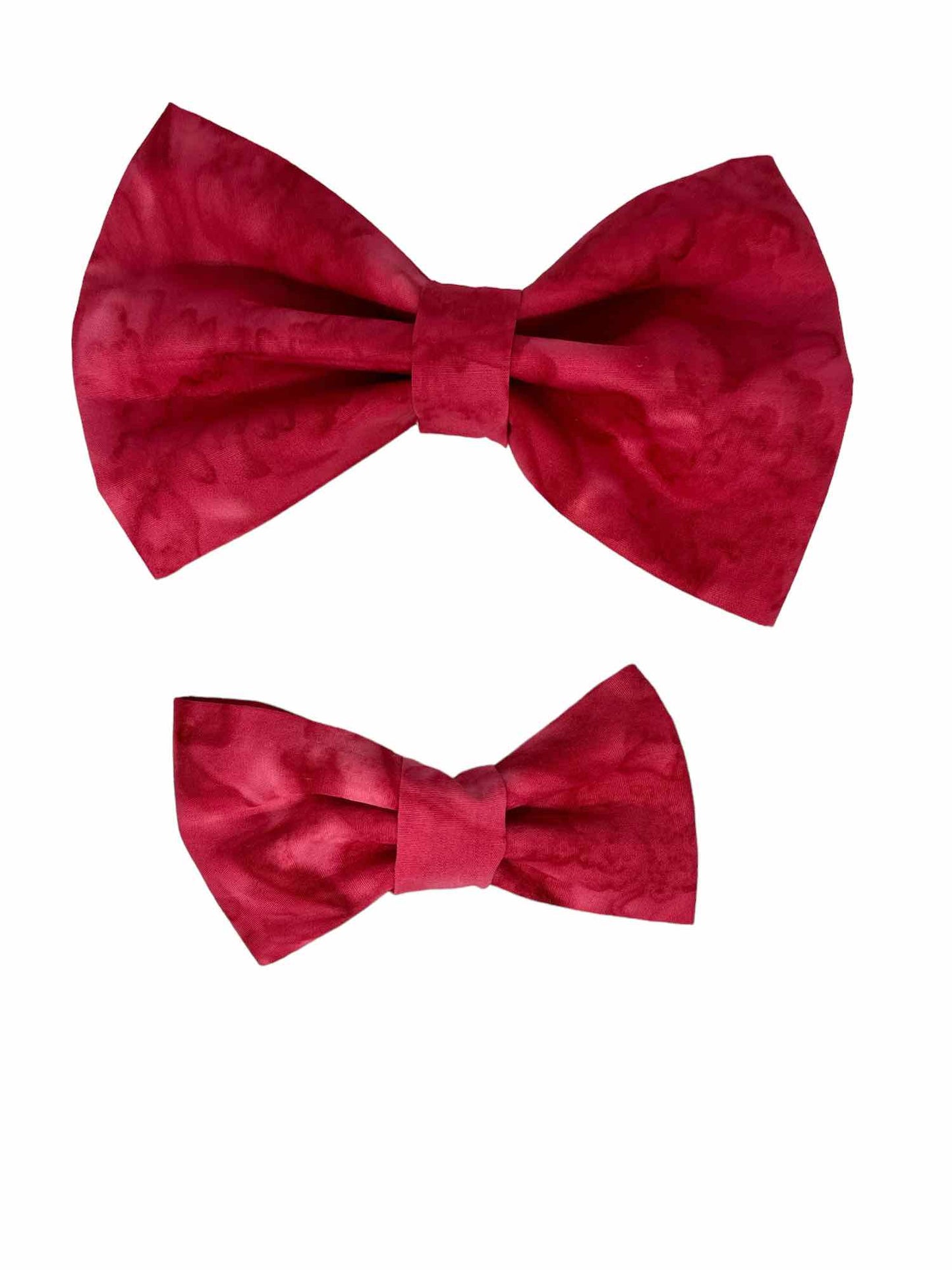 Red Wine Cabernet Batik Bow Tie