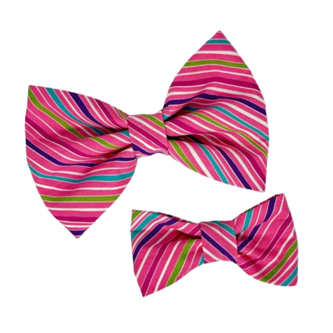 Candy Stripes Dog Bow Tie