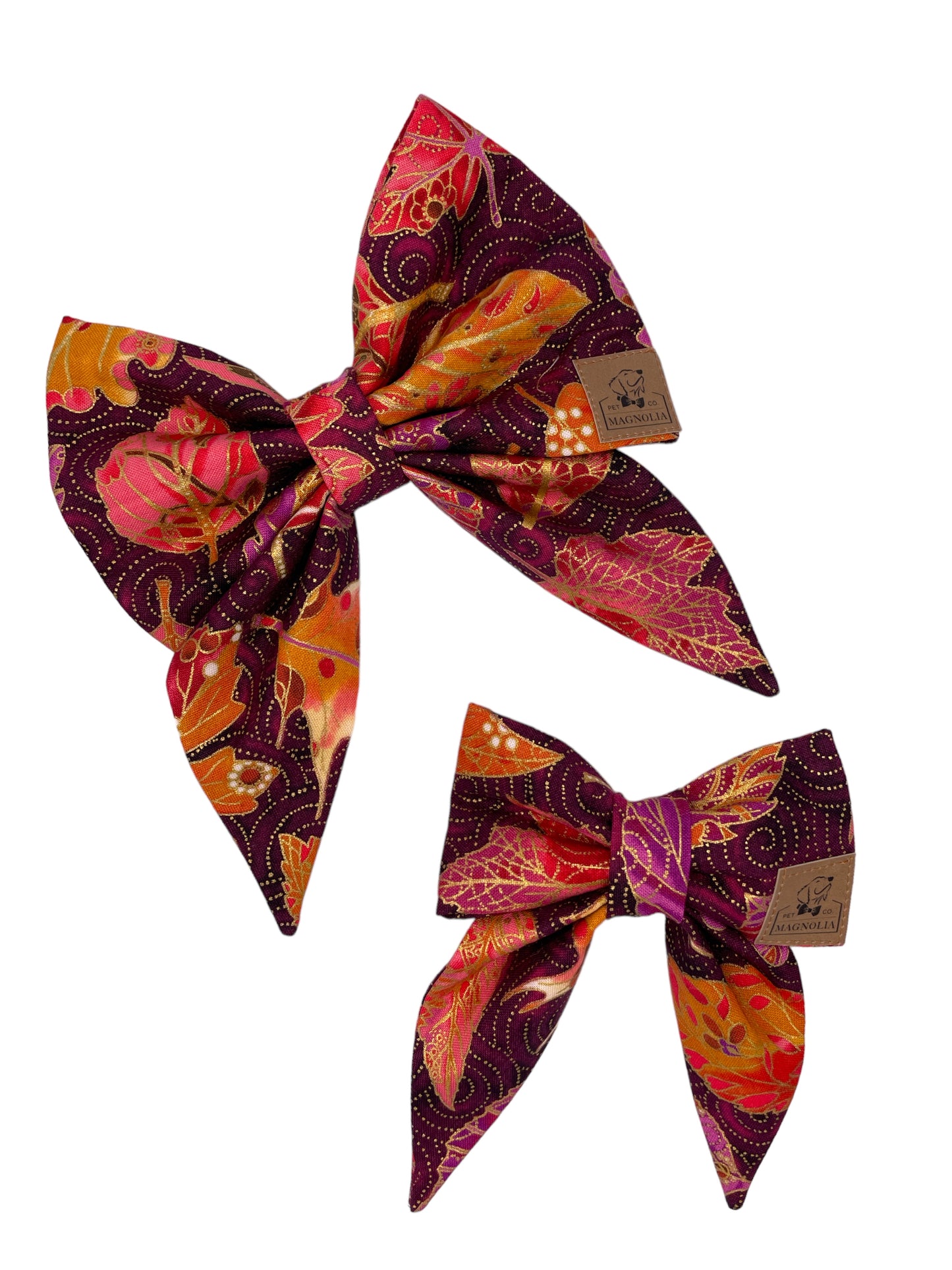Fall Bejeweled Dog Bow