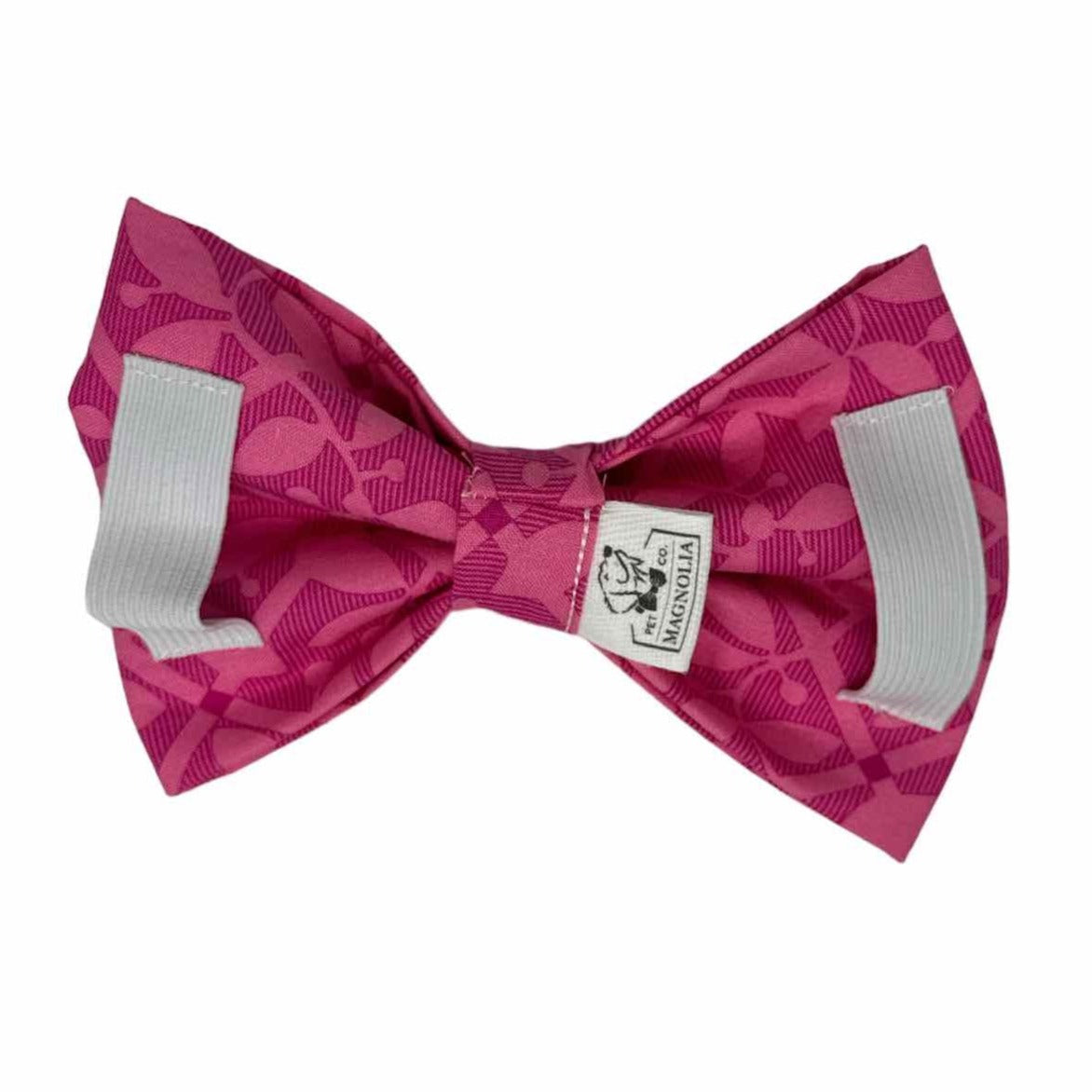 Garden Trellis Pink Dog Bow Tie