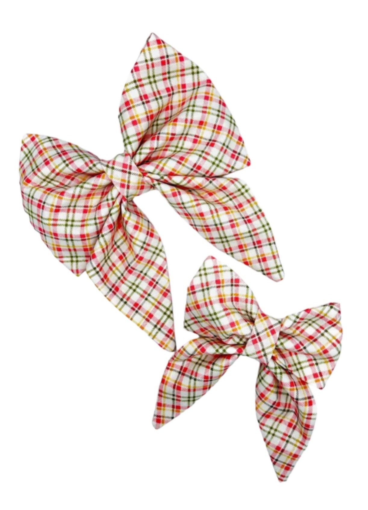 Perfectly Pastel Plaid Dog Bow