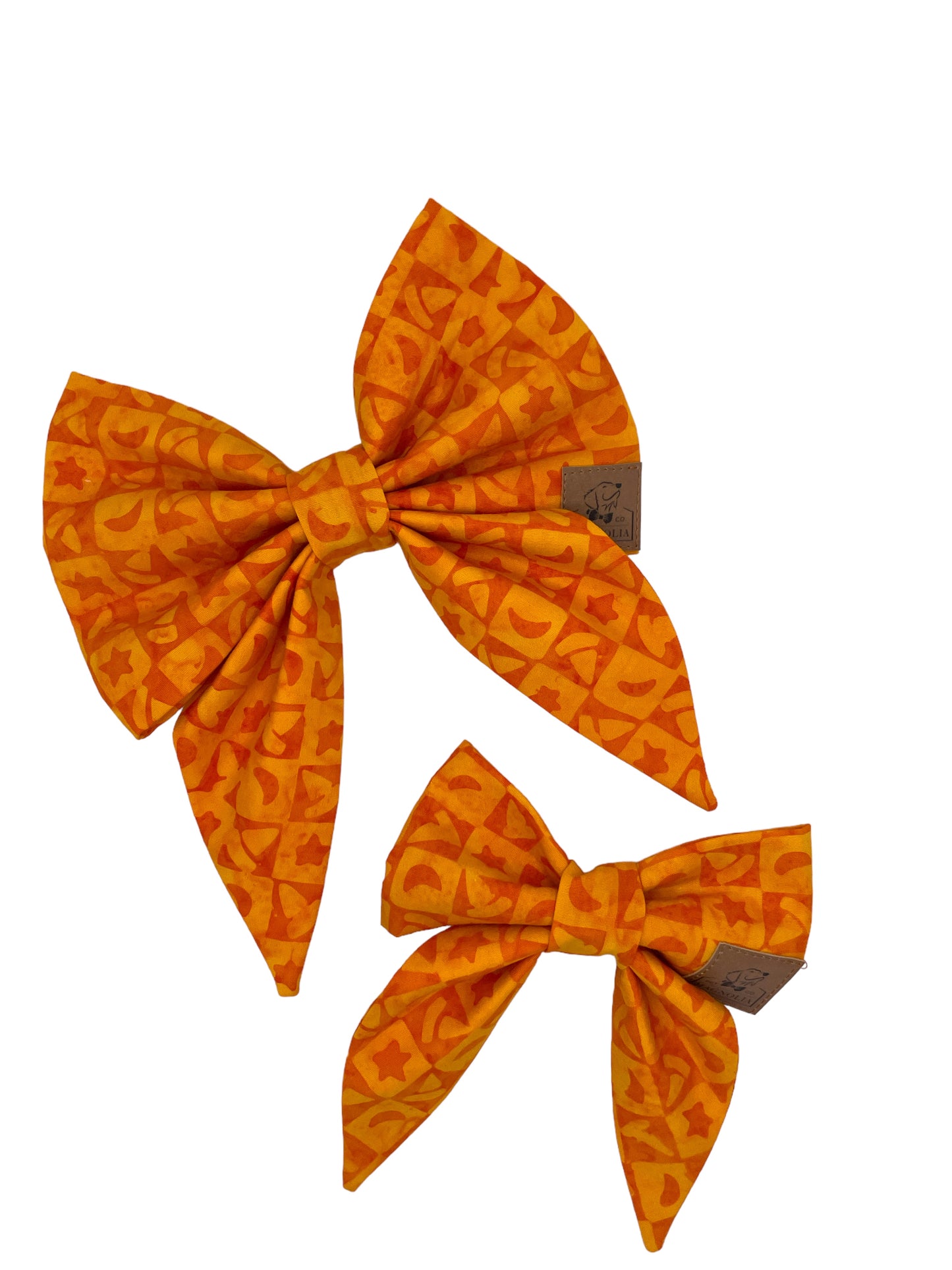 Halloween Stars & Witches Hats Dog Bow