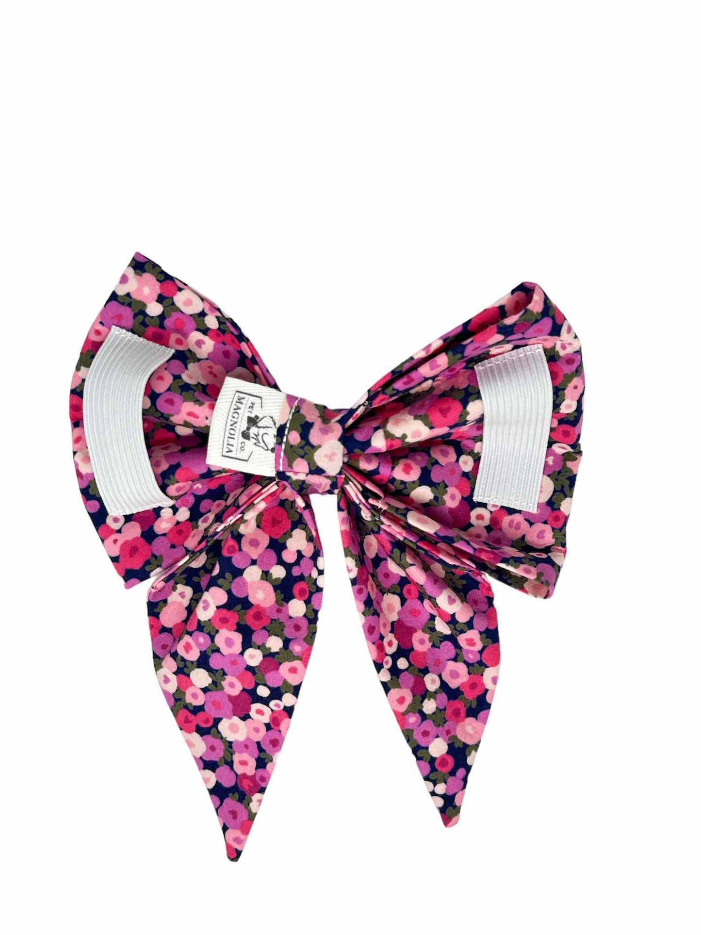 Pink Posies Forever Fuchsia Dog Bow