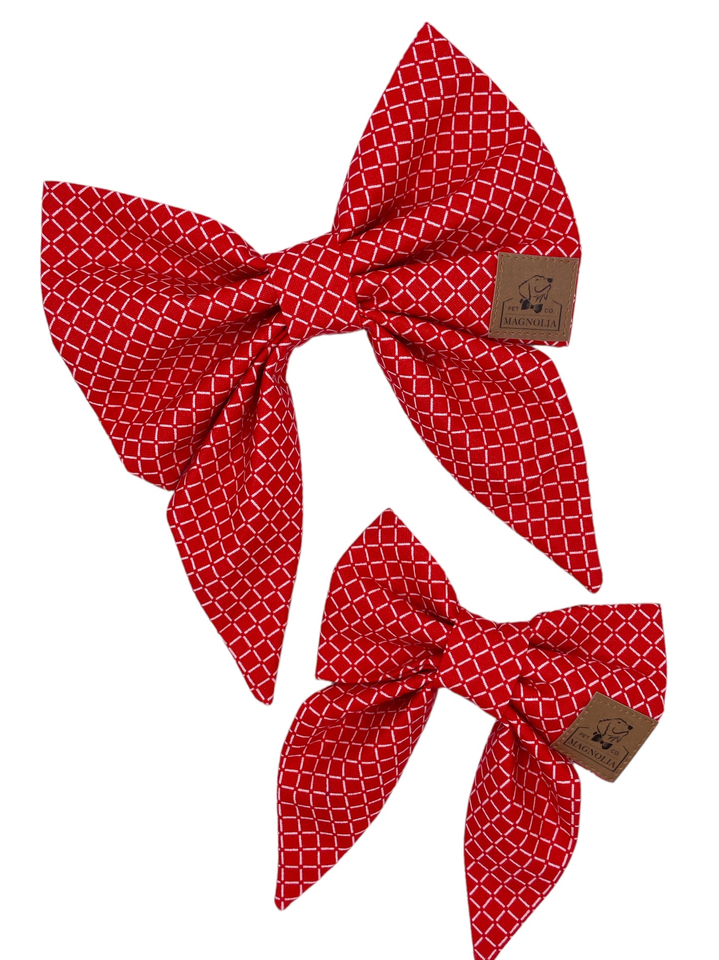 Crimson Diamond Dog Bow