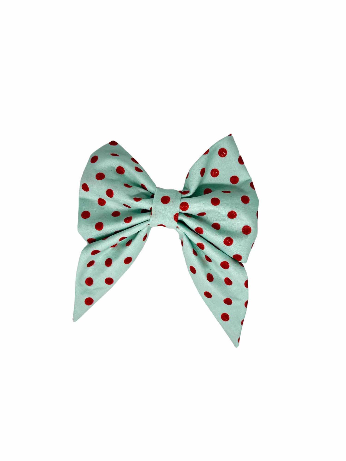 Sparkle Red Polka Dot Bow
