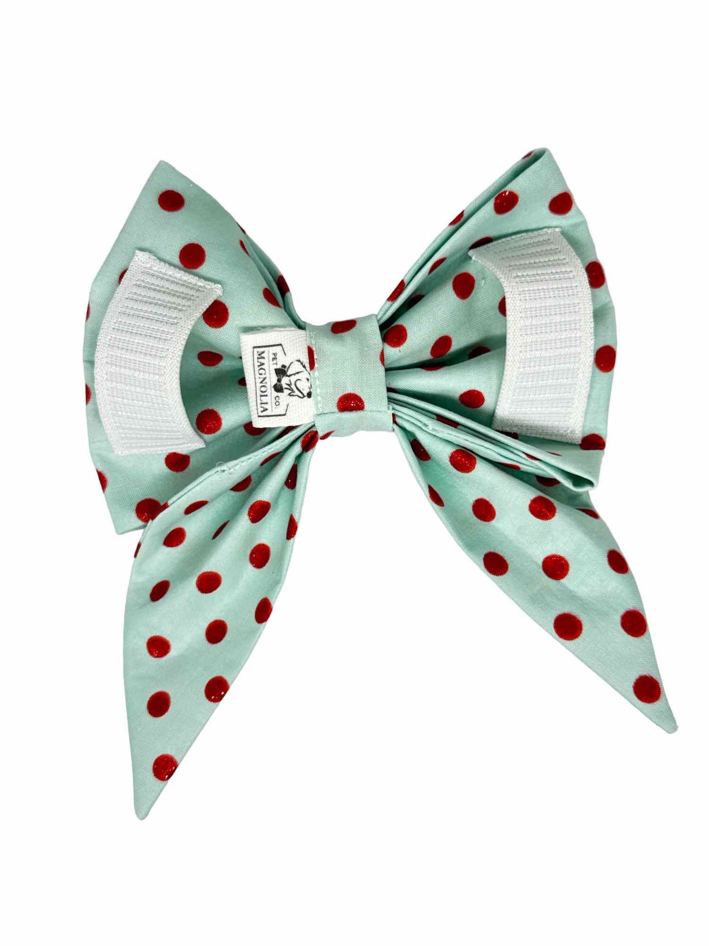 Sparkle Red Polka Dot Bow