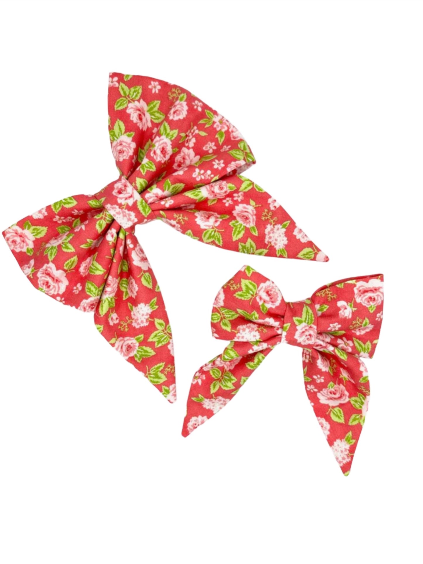 Vintage Rose in Pink Dog Bow