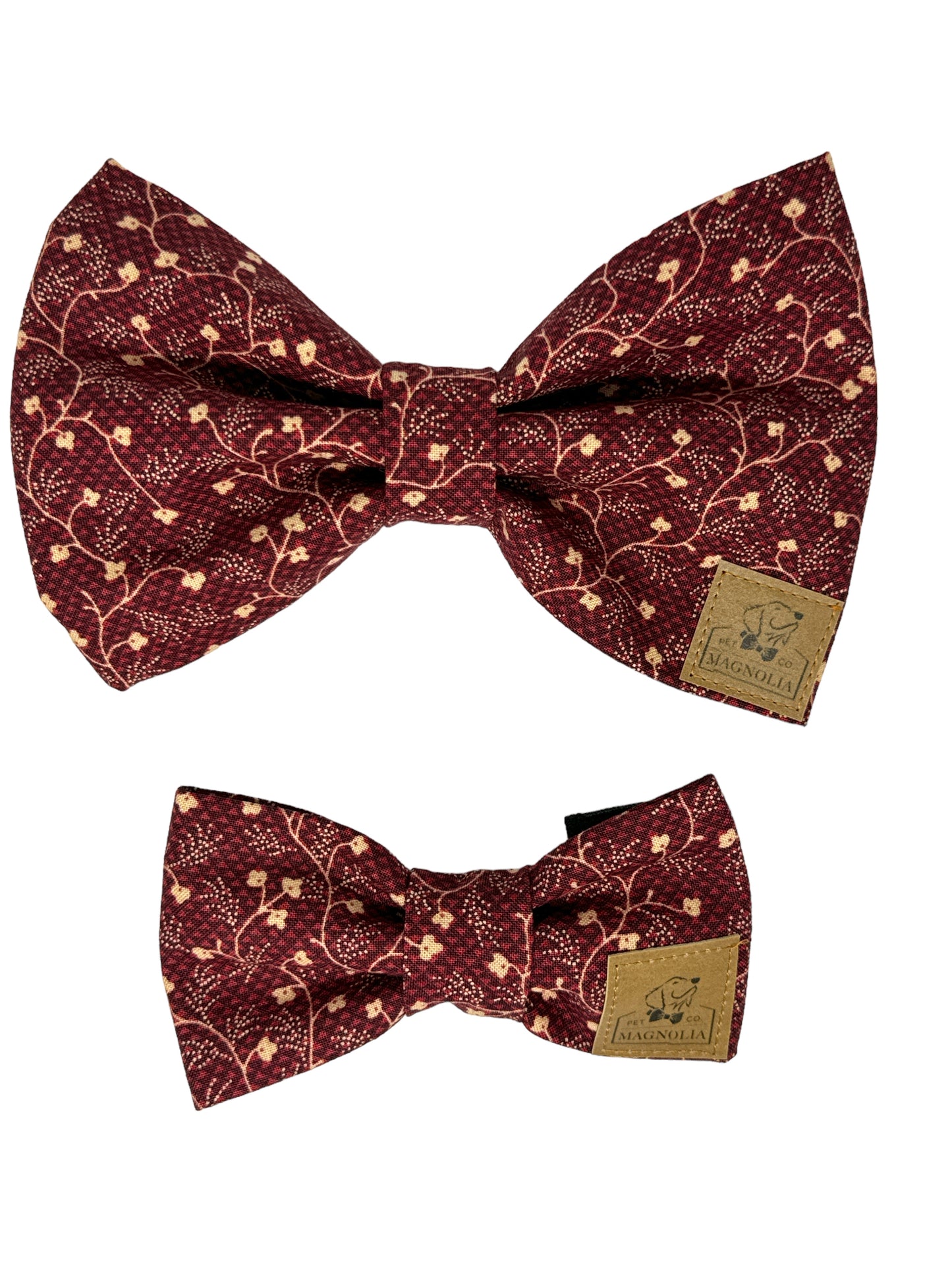 Wine & Vine Dog Bow Tie