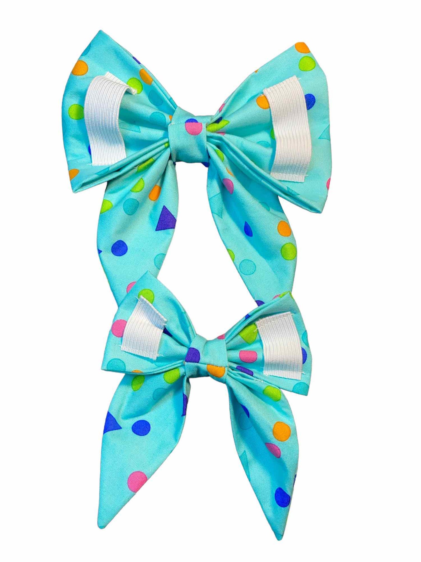 Birthday Confetti Dog Bow