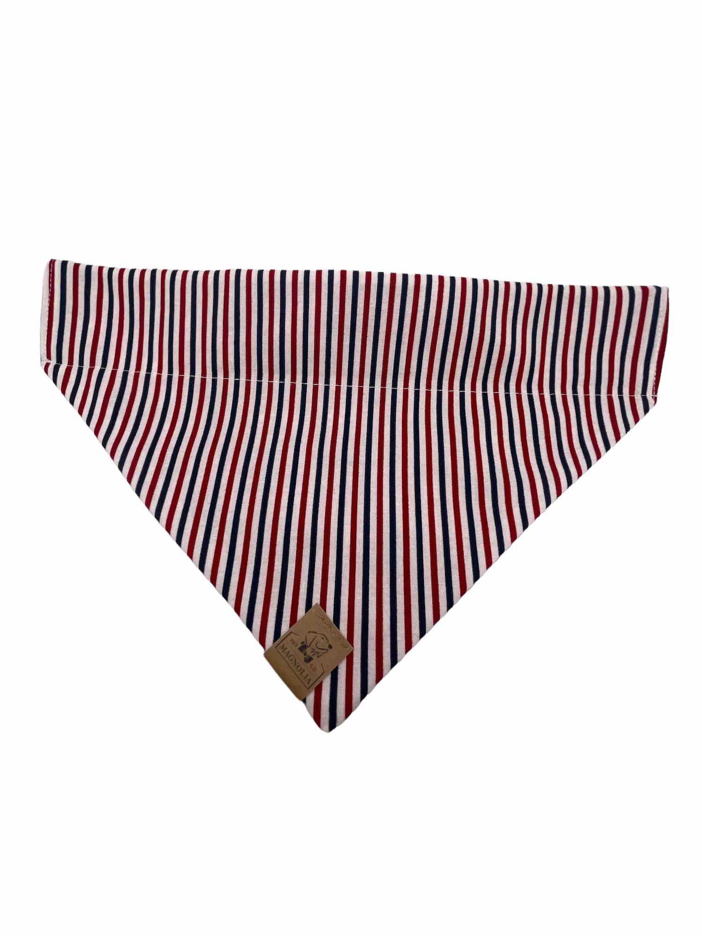 Patriotic Black Lab with Stripes Dog Bandana