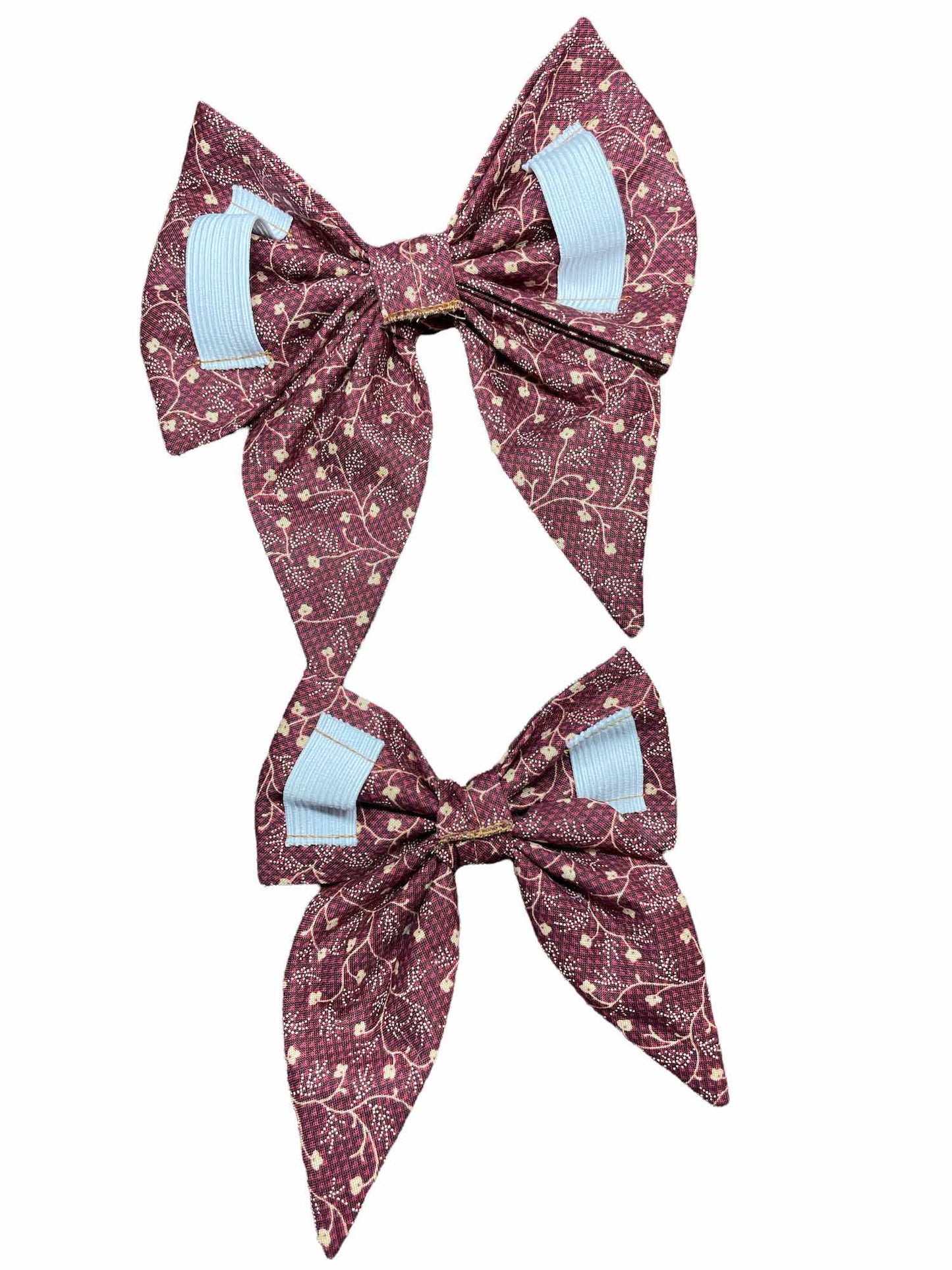 Burgundy Vine Dog Bow
