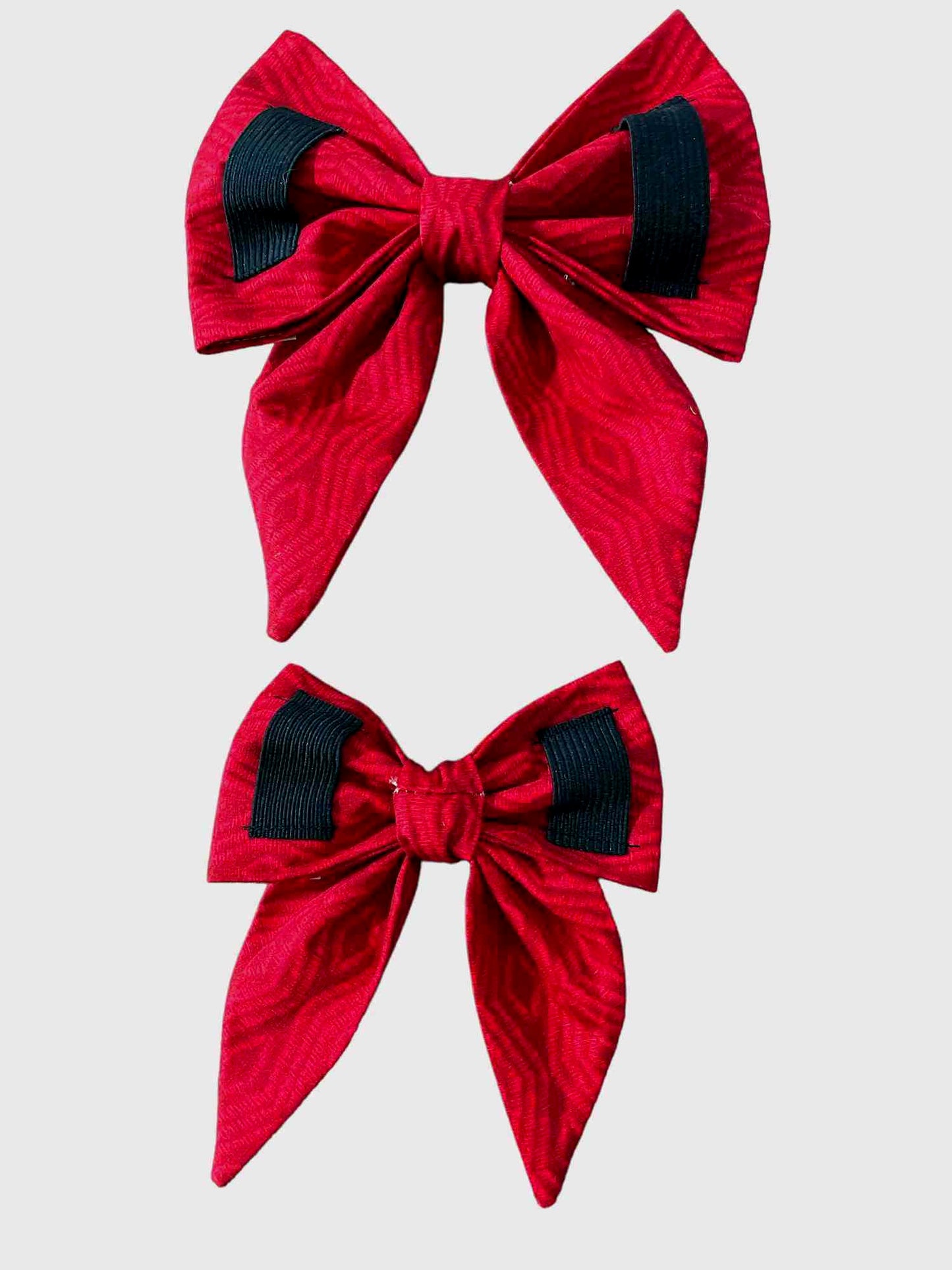 Christmas Diamond Red Dog Bow