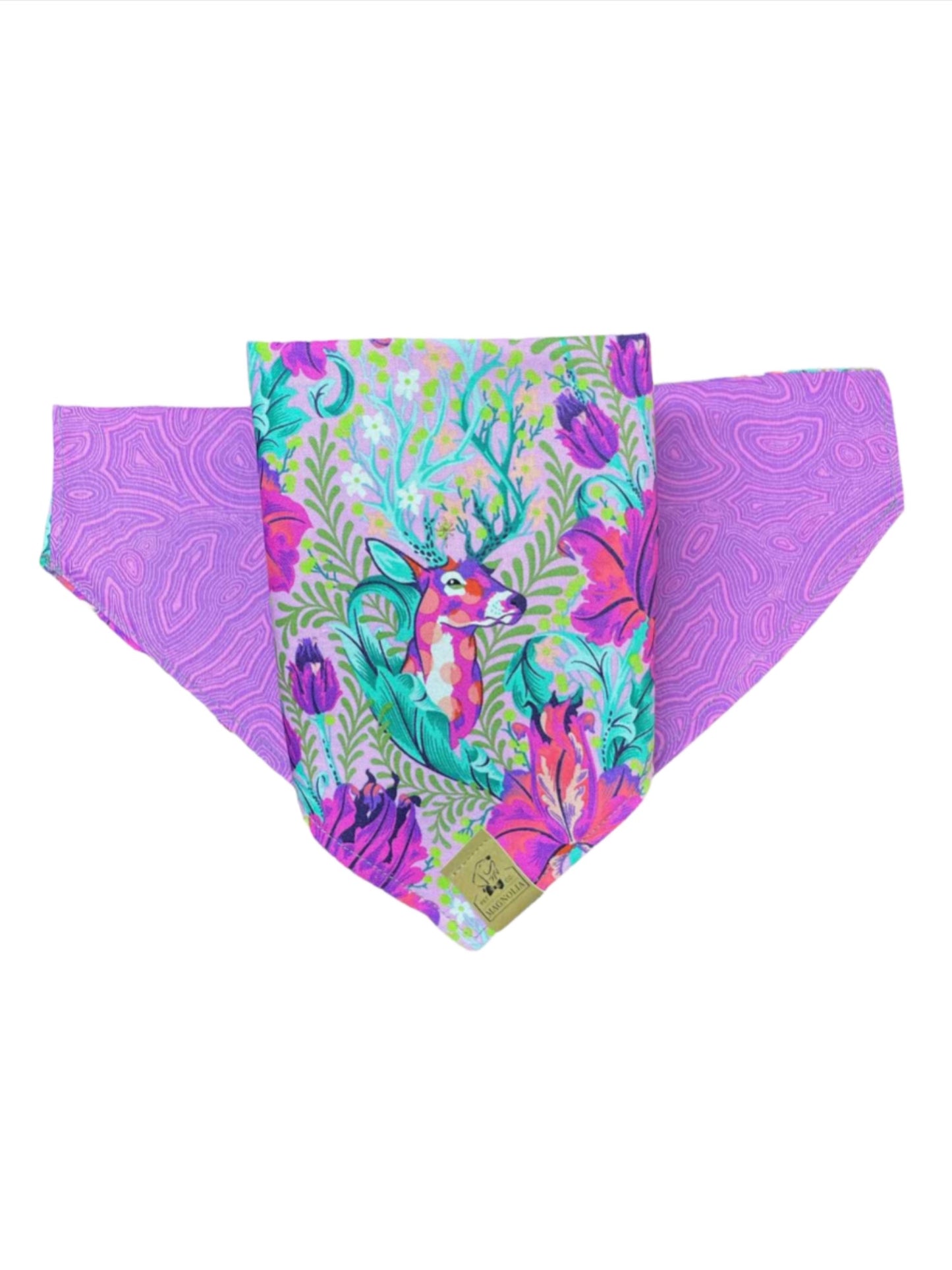 Floral Deer Dog Bandana