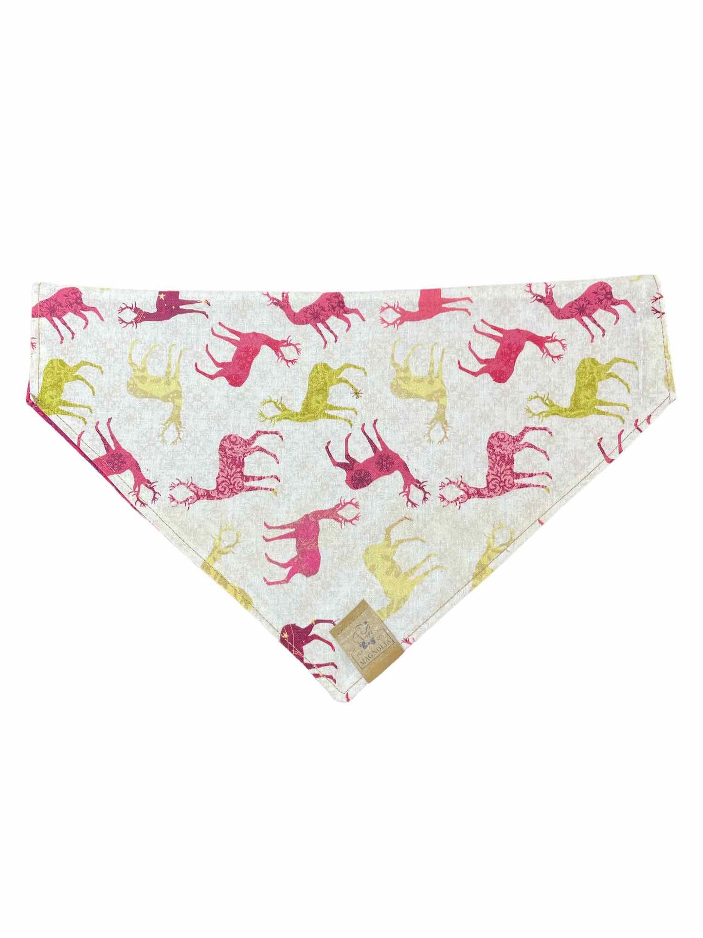 Deer Maroon and Gold Dog Bandana
