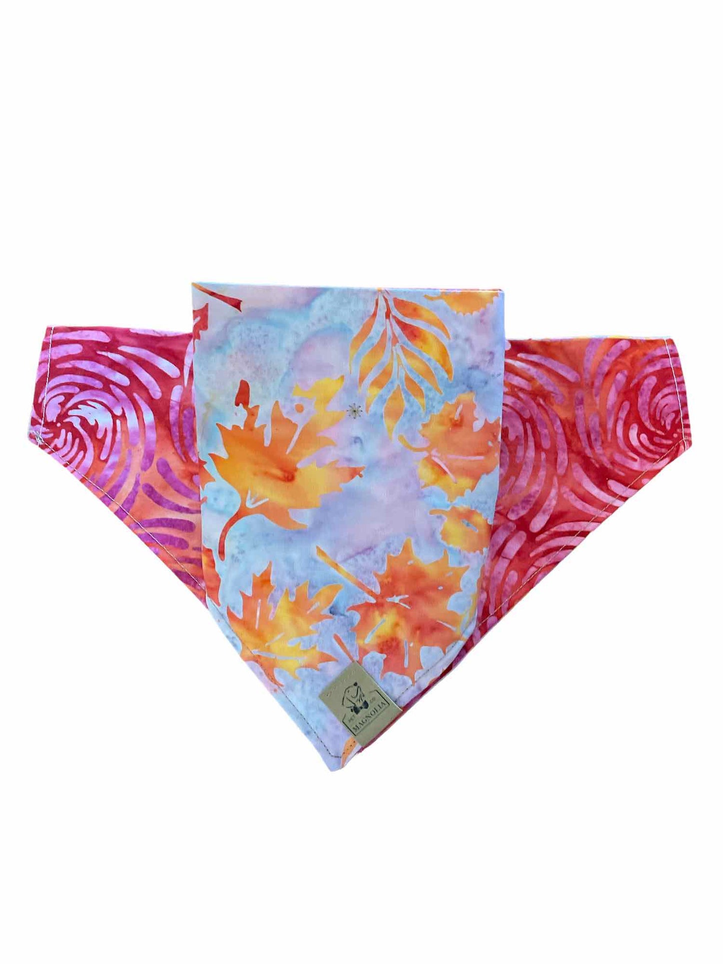 Fall Leaves Watercolor Dog Bandana