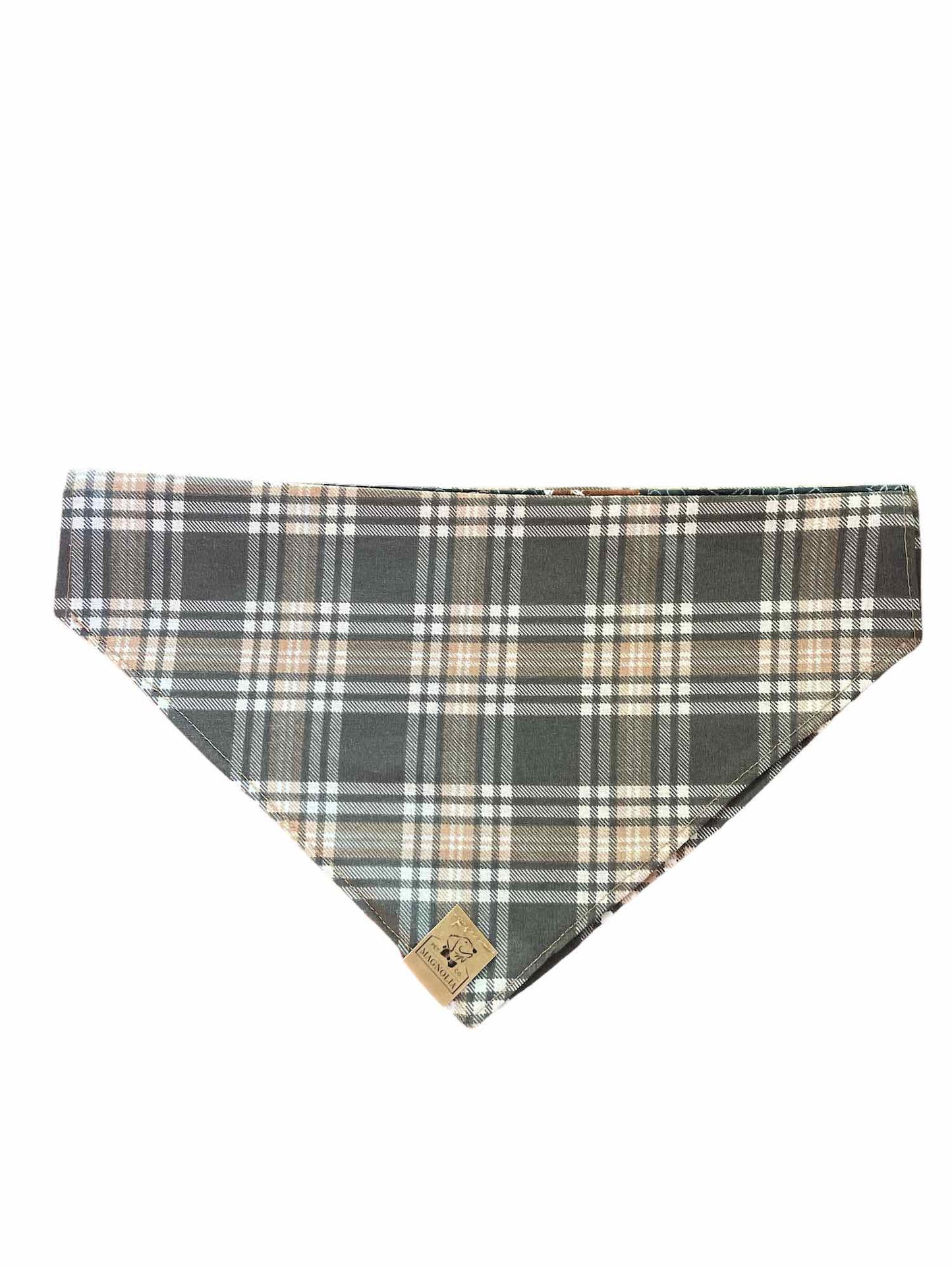 Football and Plaid Dog Bandana