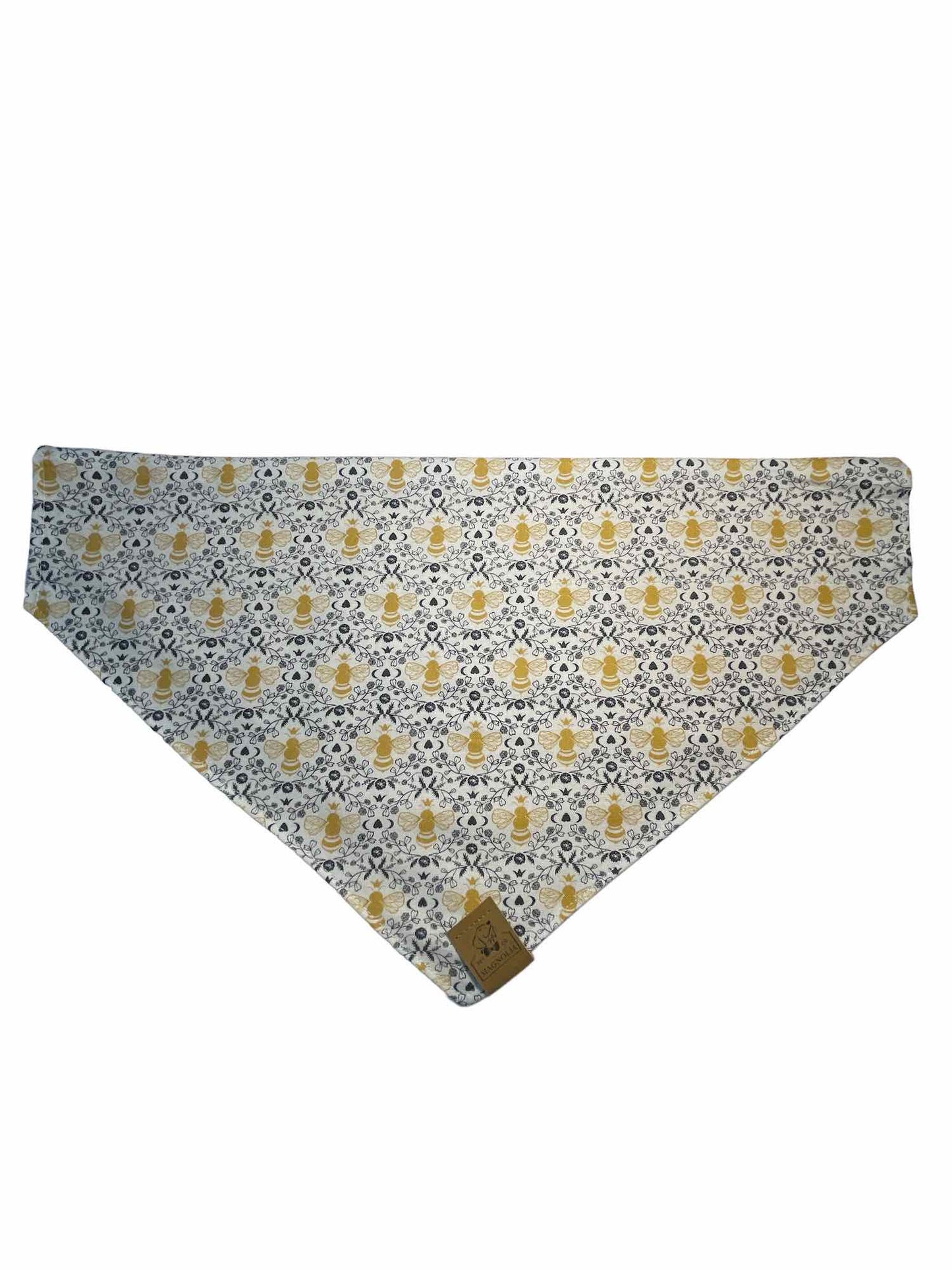 Golden Bee with black stripe Dog Bandana