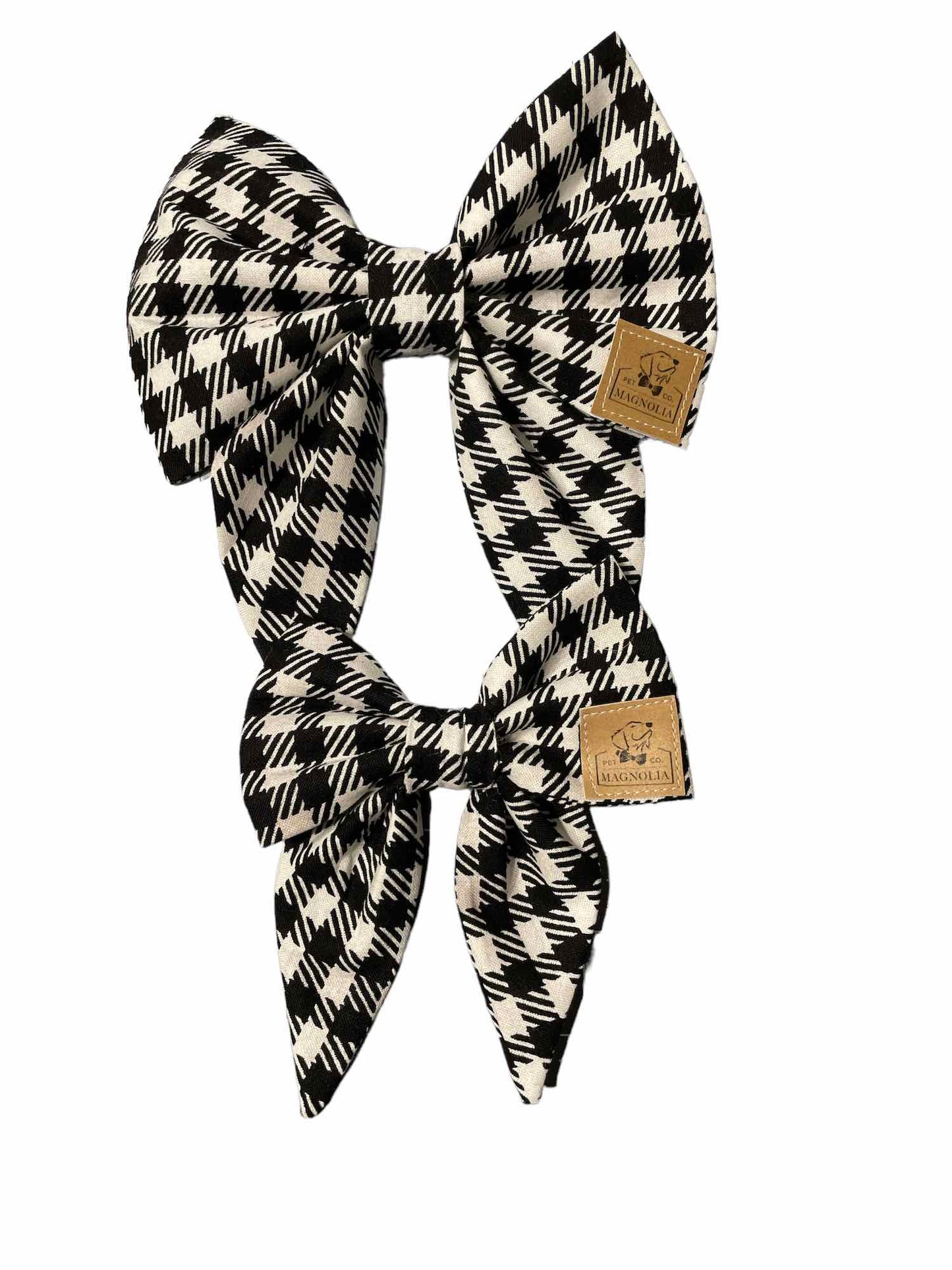 Houndstooth Dog Bow