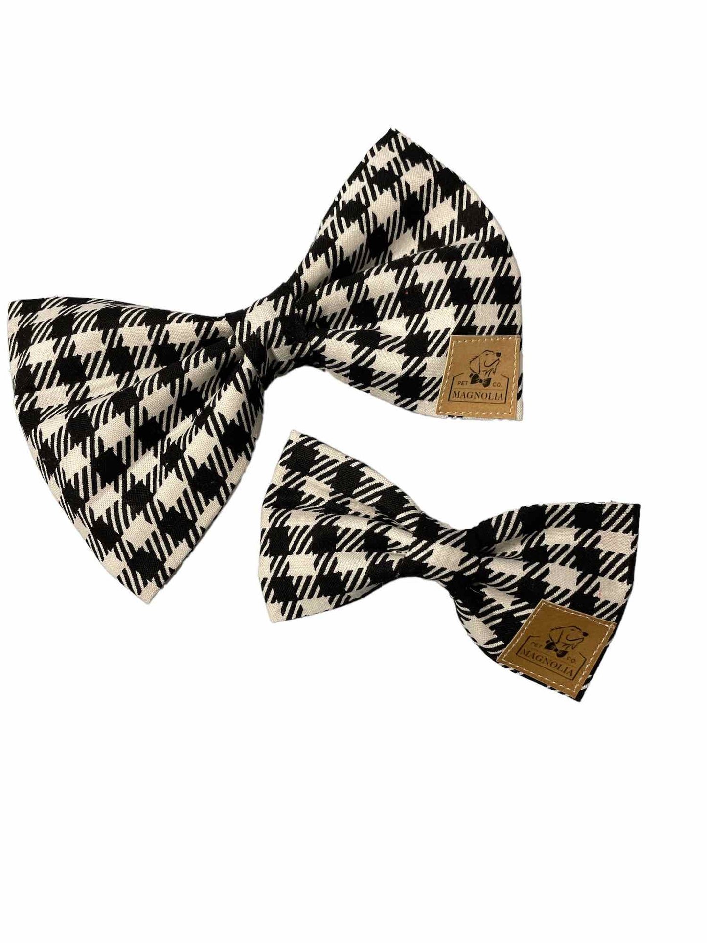 Houndstooth Dog Bow Tie