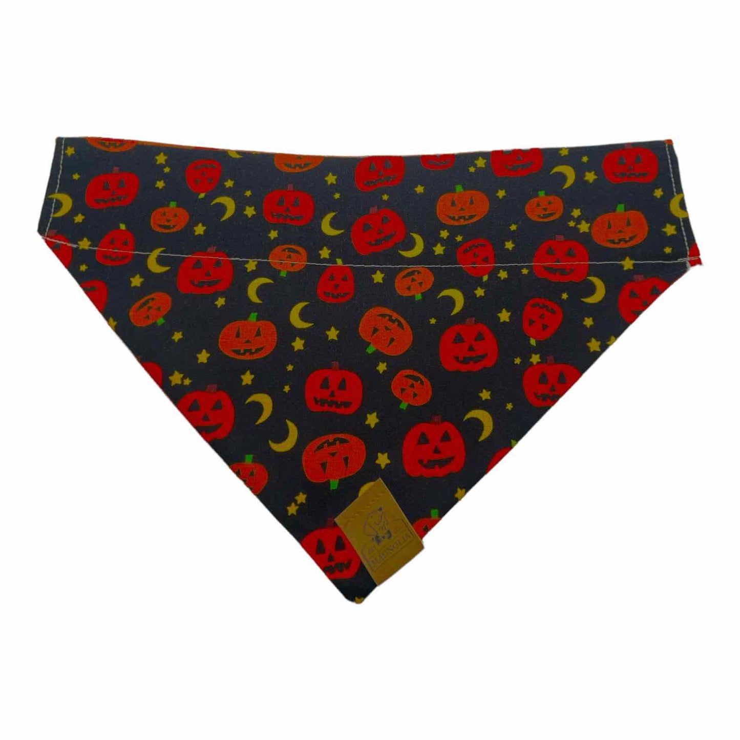 Jack O'Lantern and Grunge Polka Dot Dog Bandana