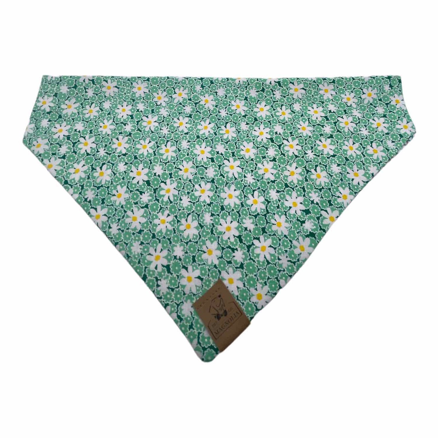 St. Patrick's Day March Floral & Plaid Dog  Bandana