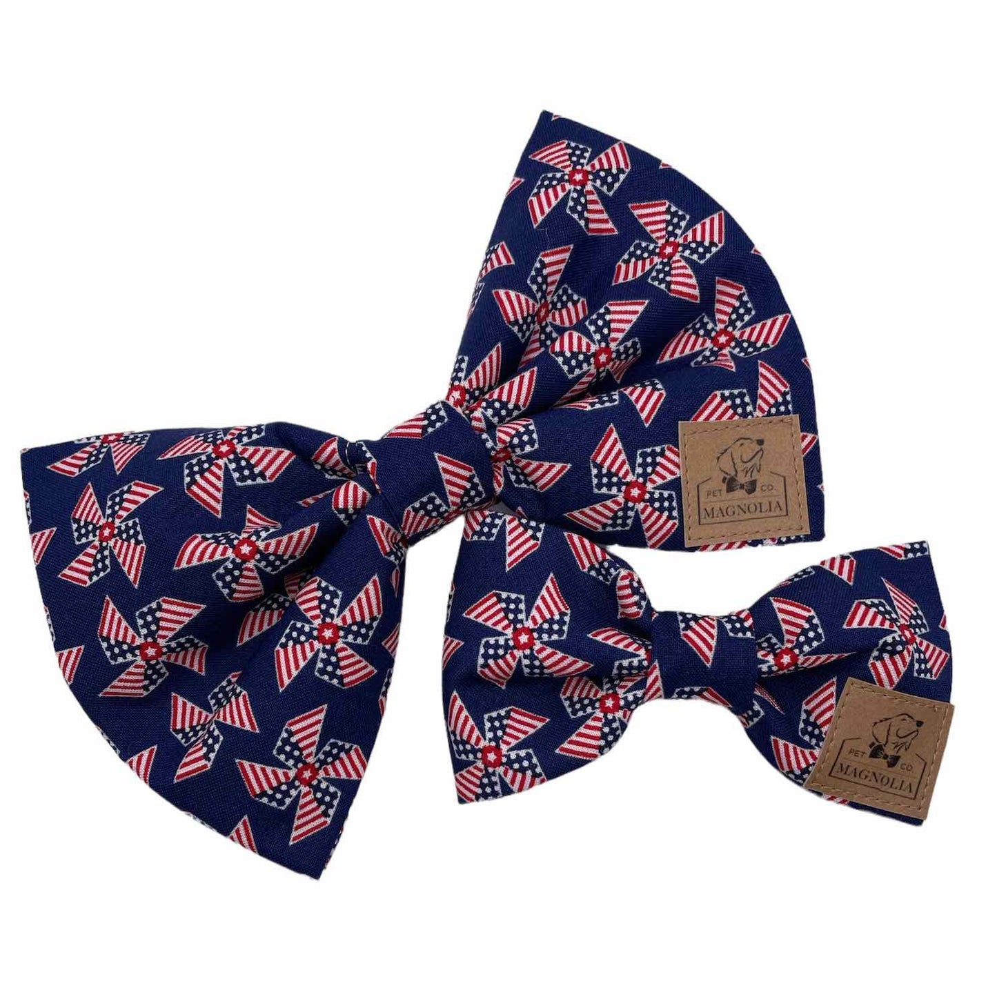 Patriotic Pinwheel Dapper Bow