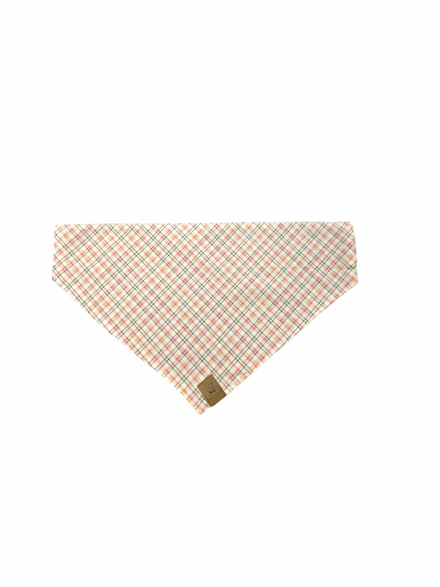 Pink Plaid Dog Bandana