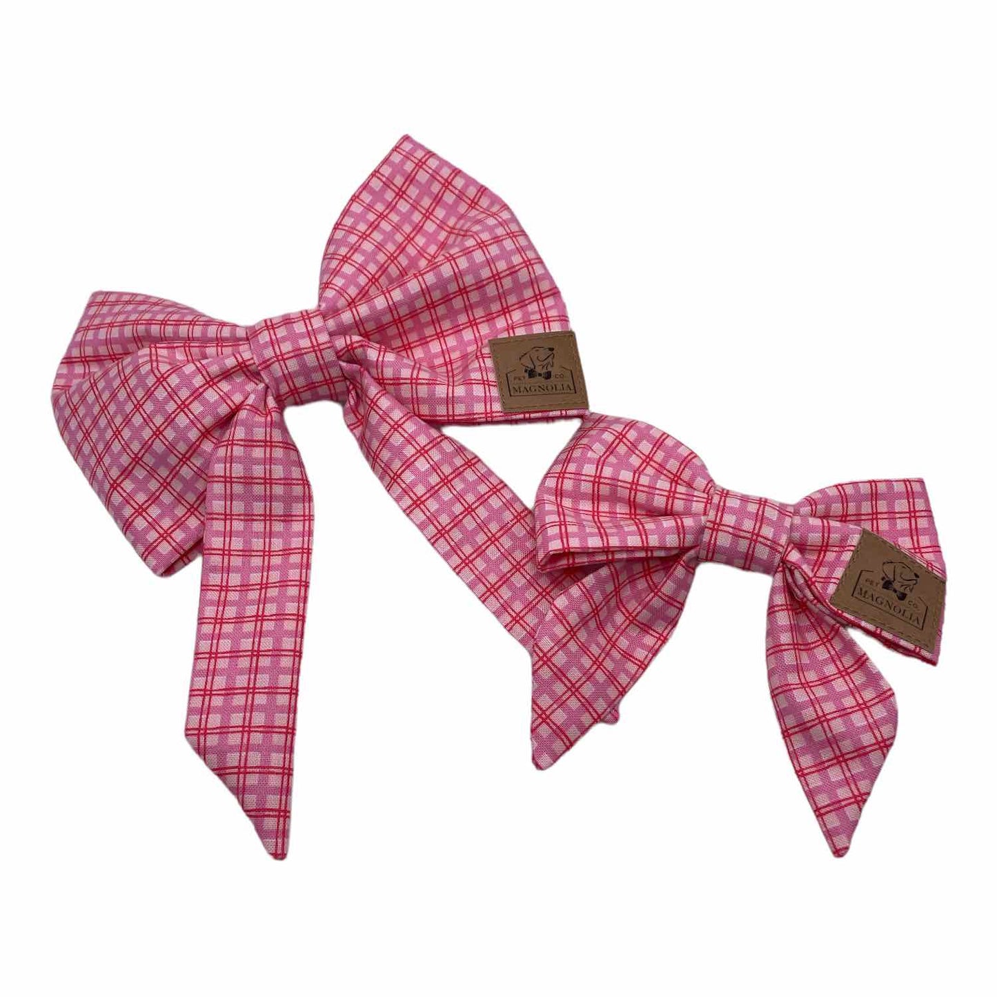 Pink Plaid Bow