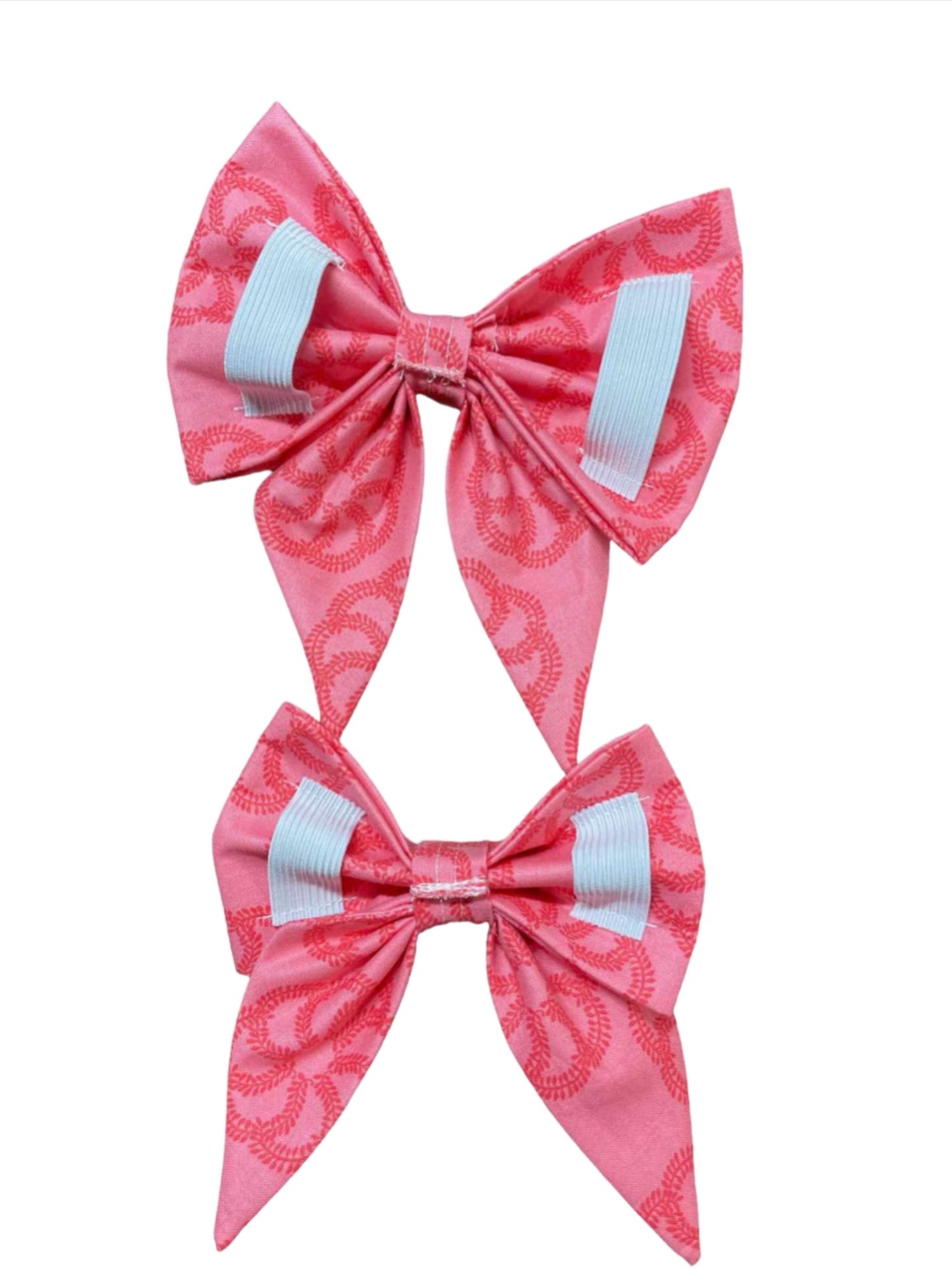 Pink Garden Dog Bow