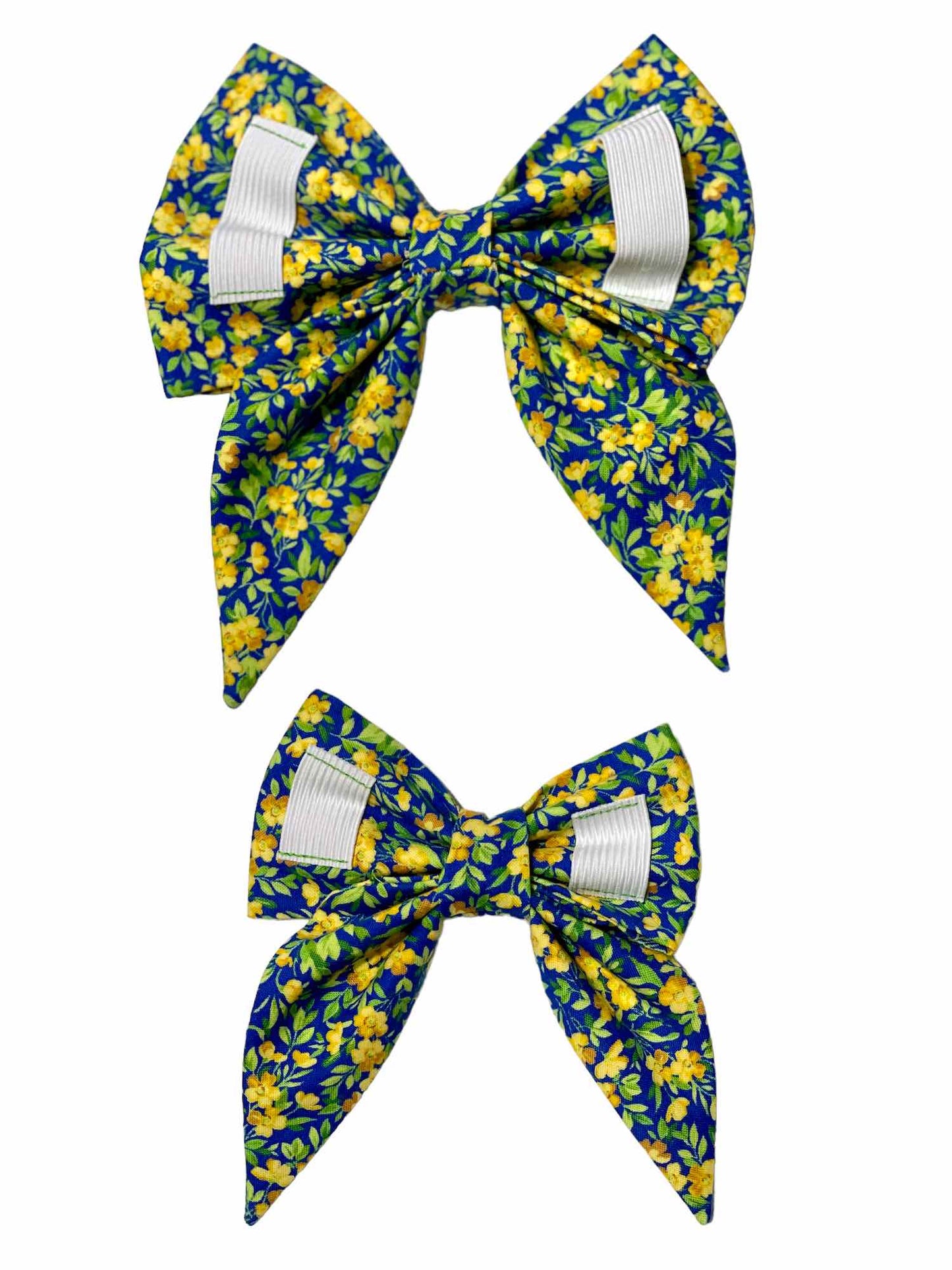 Yellow Prairie Flower and Blue Sky Dog Bow