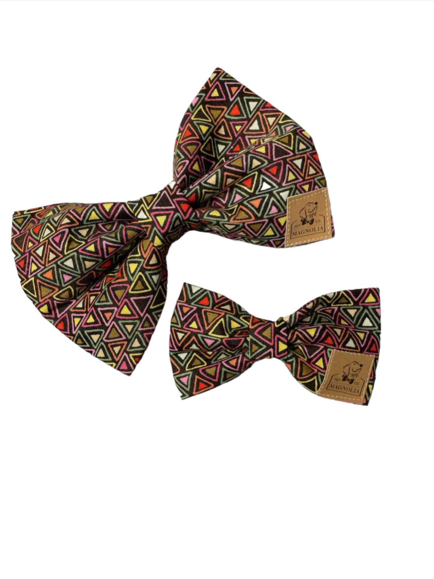 Triangle Maze Dog Bow Tie