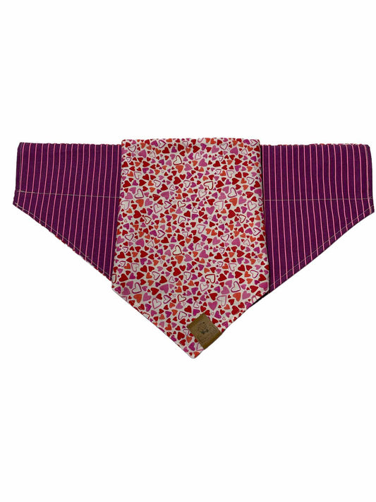 Valentine Scattered Heart Dog Bandana