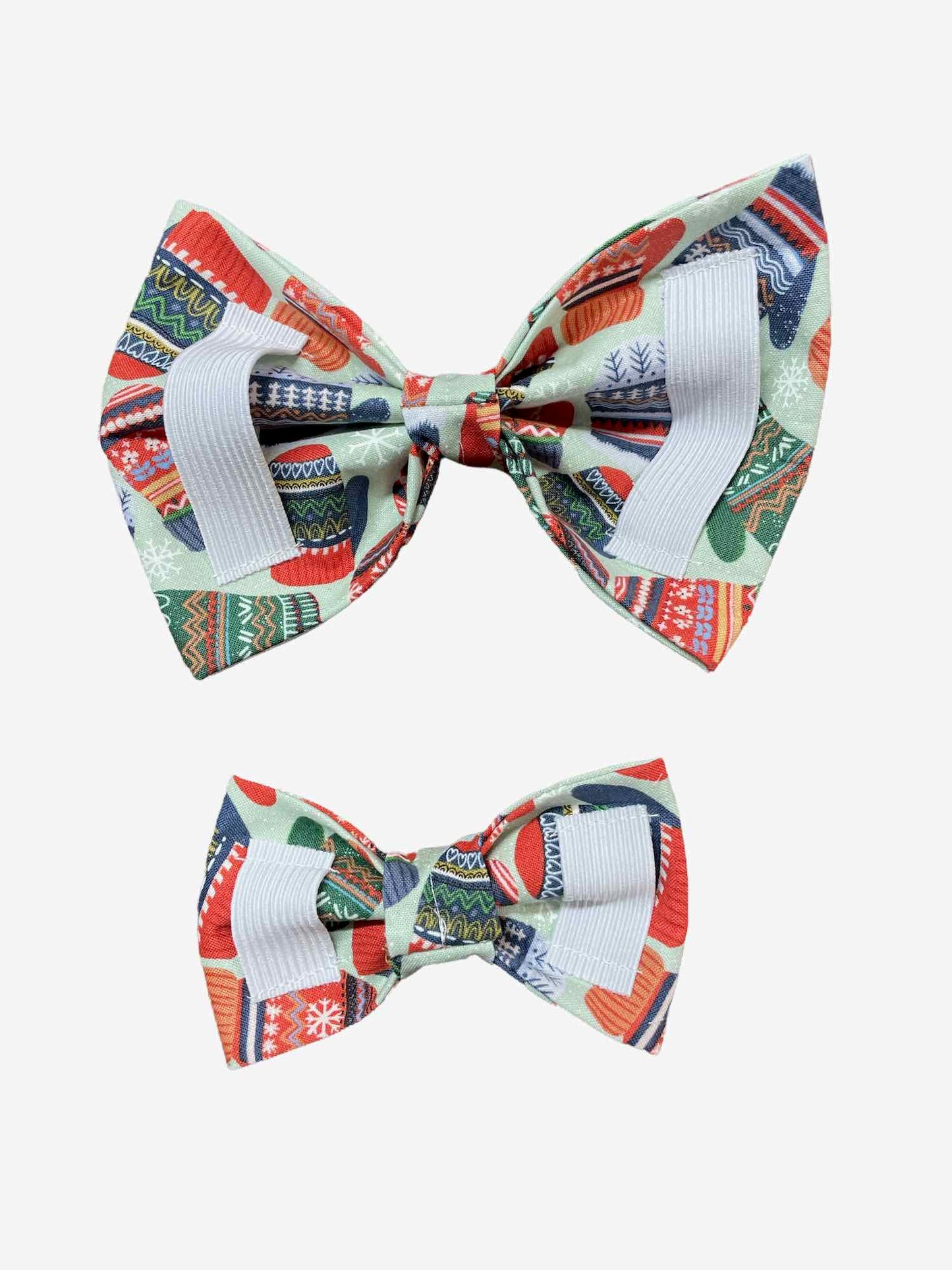 Winter Mittens Dog Bow Tie