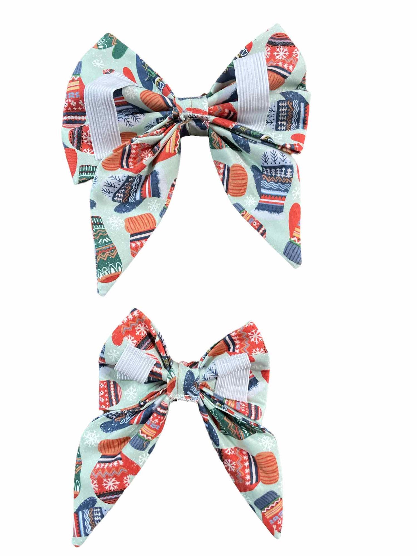 Winter Mittens Dog Bow