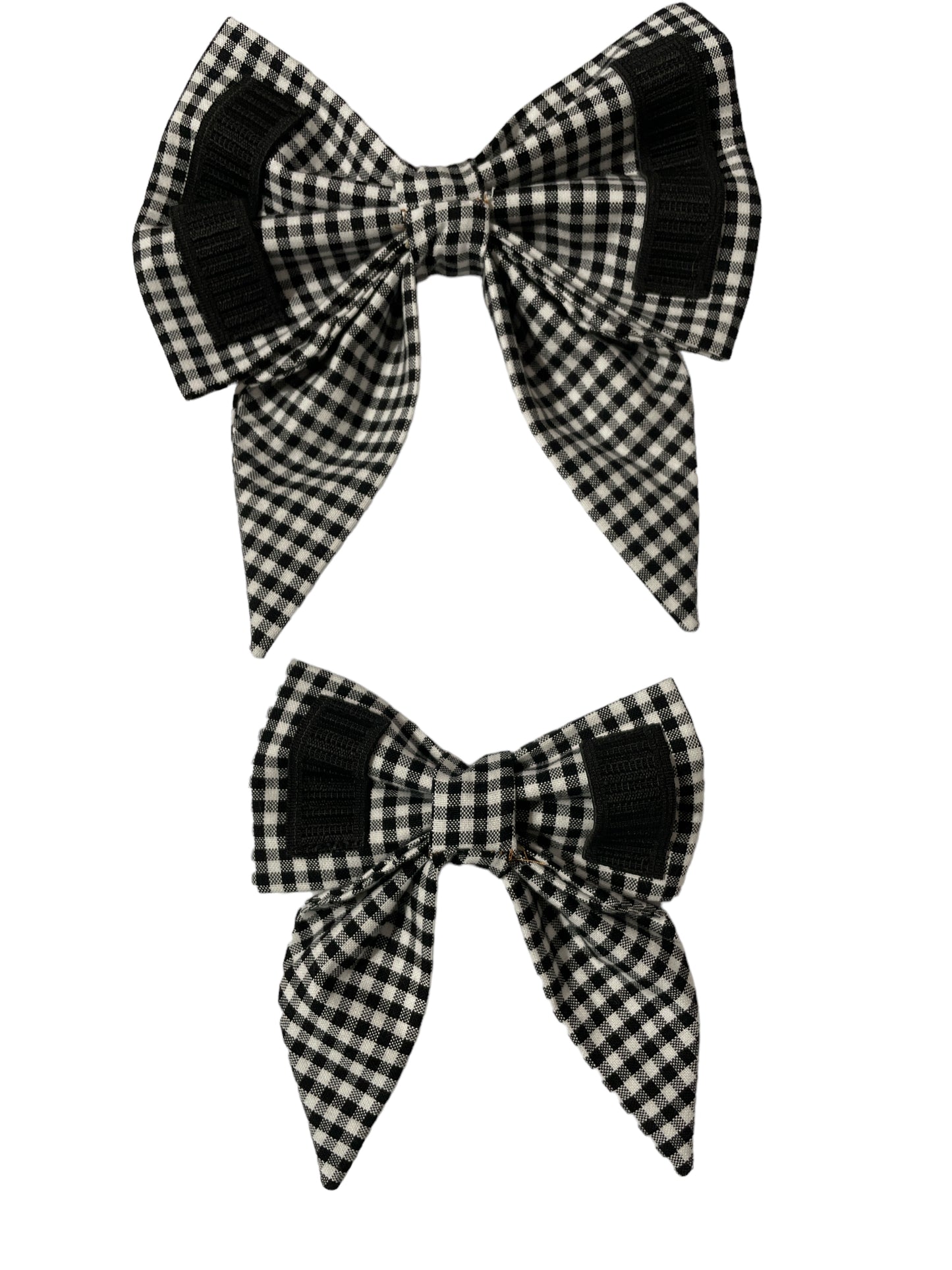 Black & White Check Bow