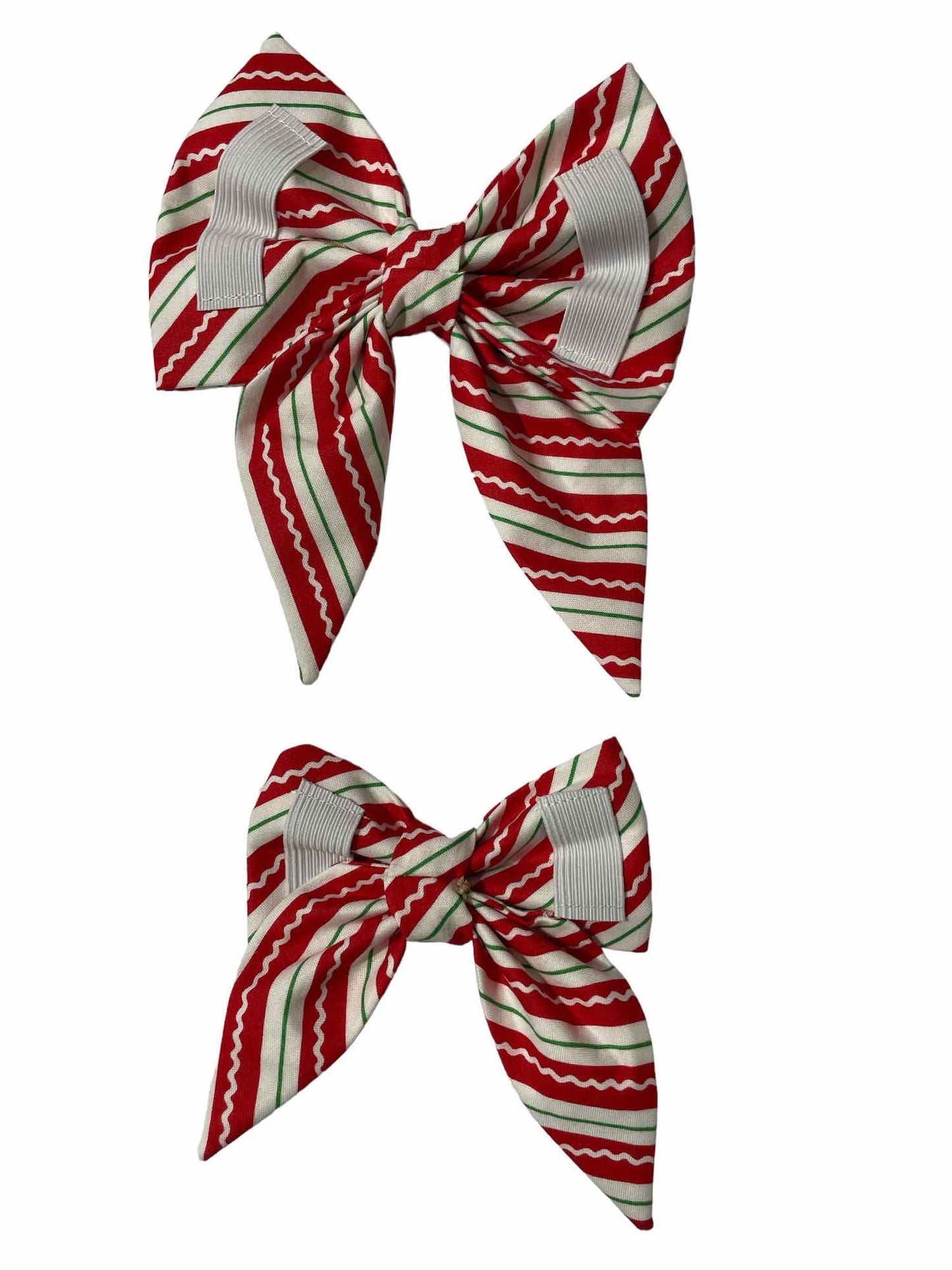 Candy Cane Stripe Dog Bow