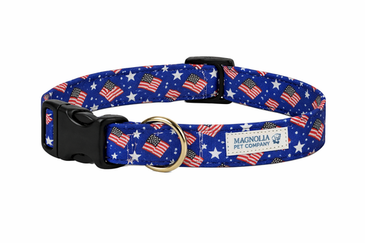 Patriotic Flag Dog Collar