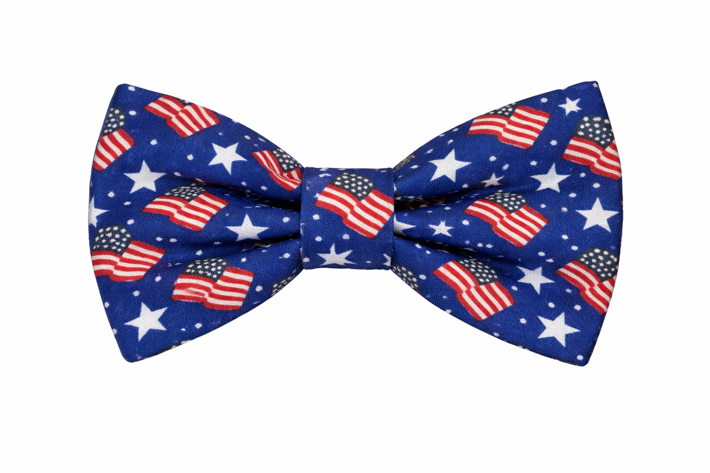 Patriotic Flag Dog Bow Tie