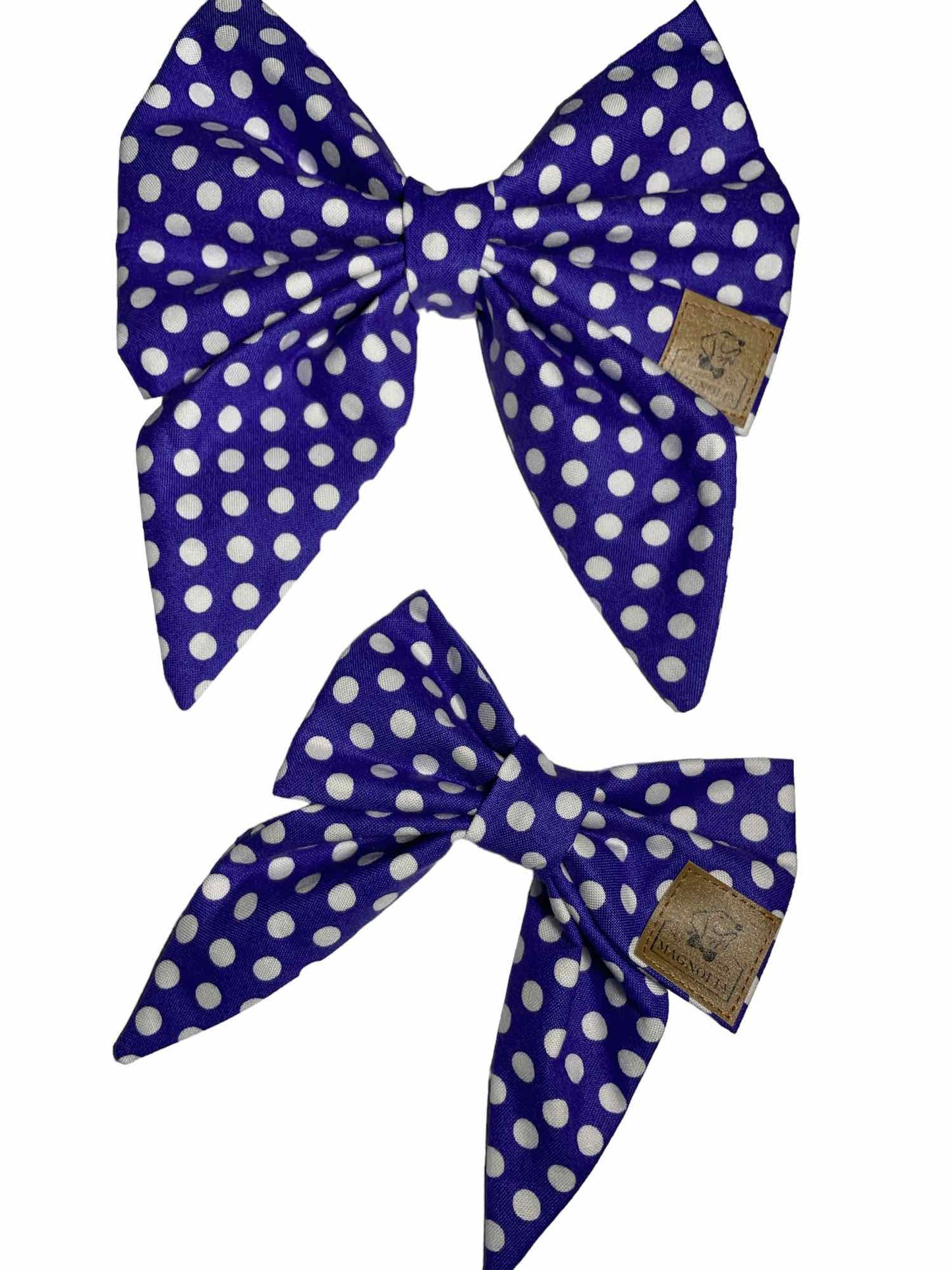 Purple Polkadot Bow