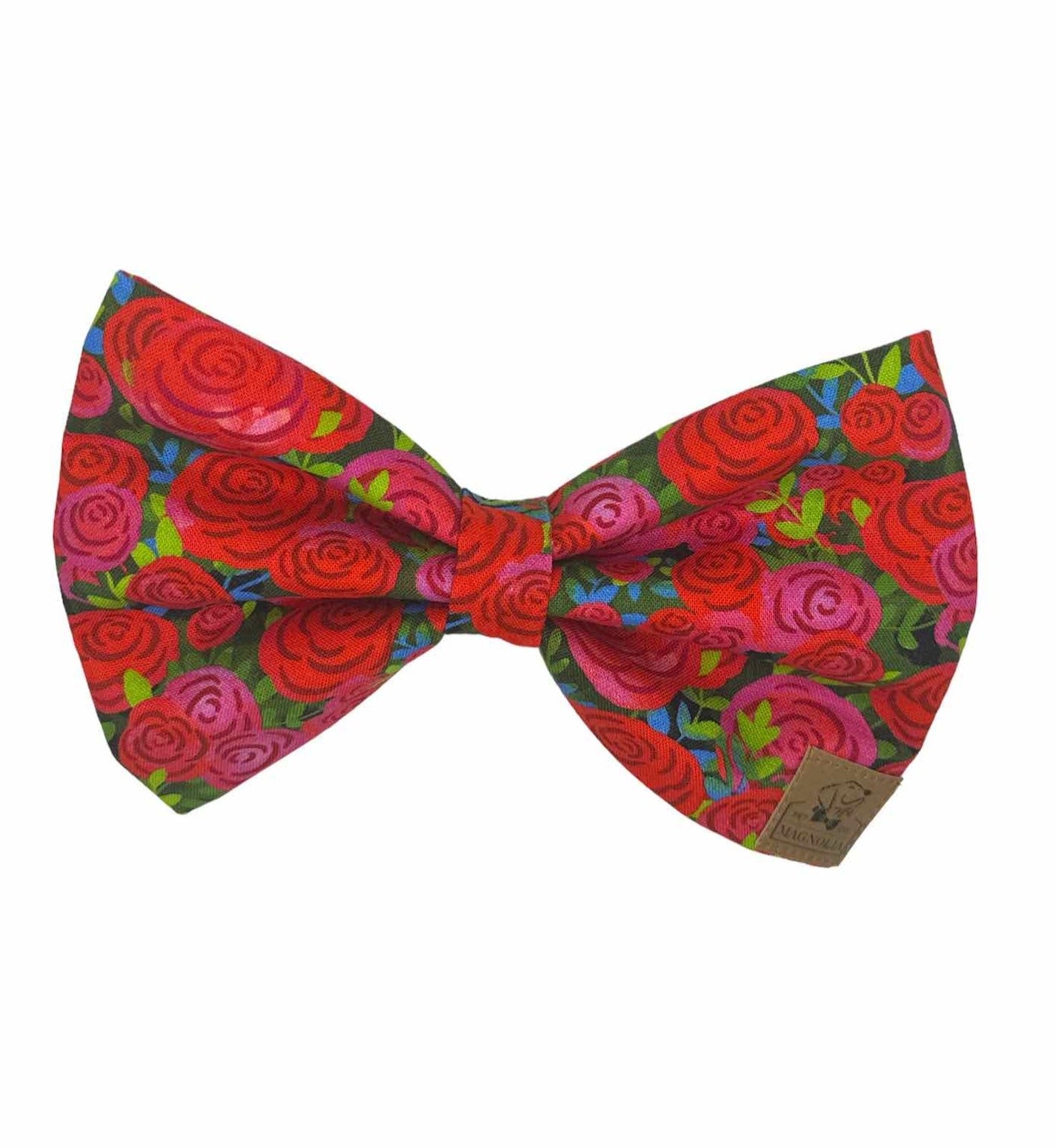 Everything is Coming Up Roses Dog Bow Tie